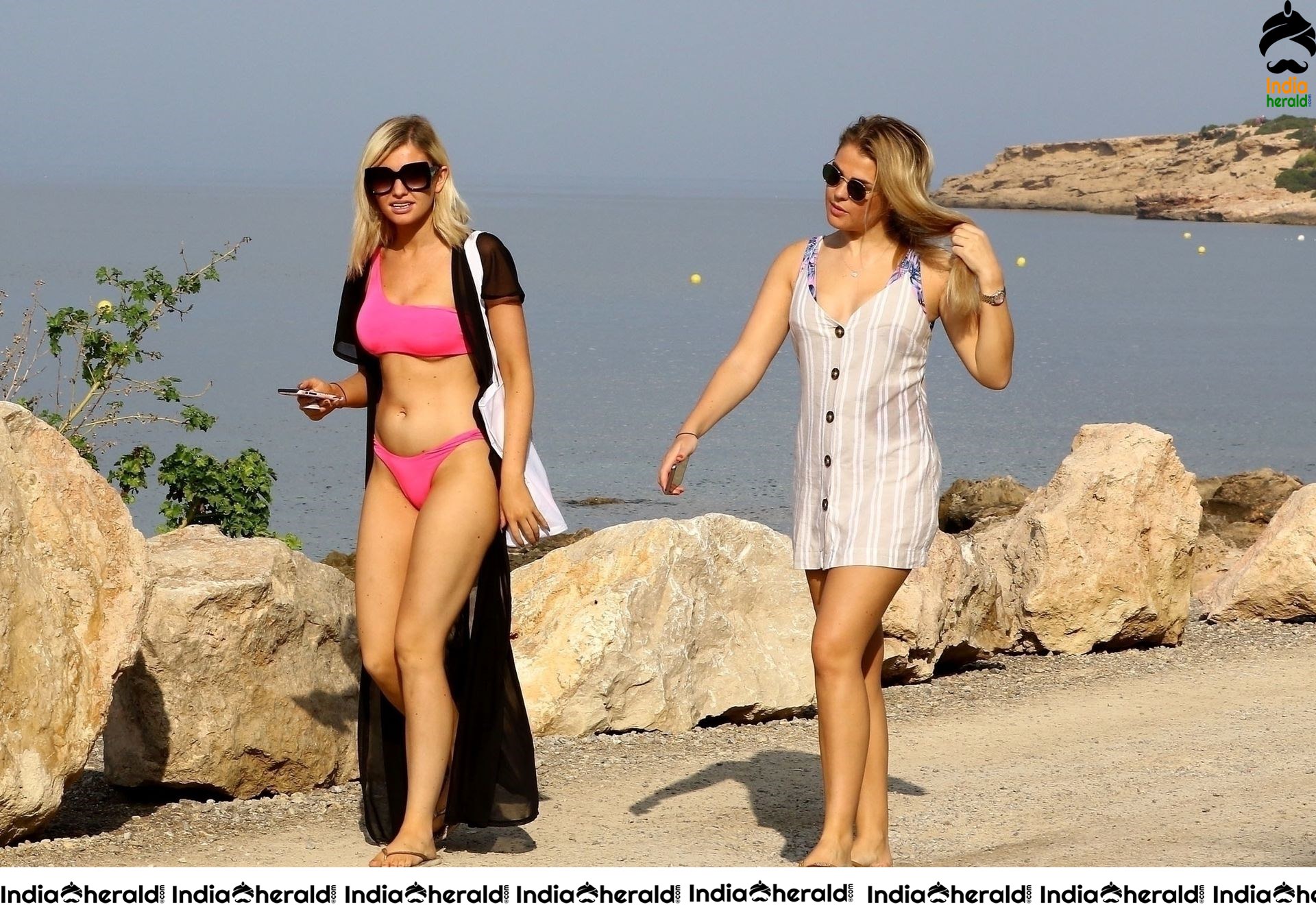 Amy Hart shows off her sultry physique out in the island of Ibiza Set 2
