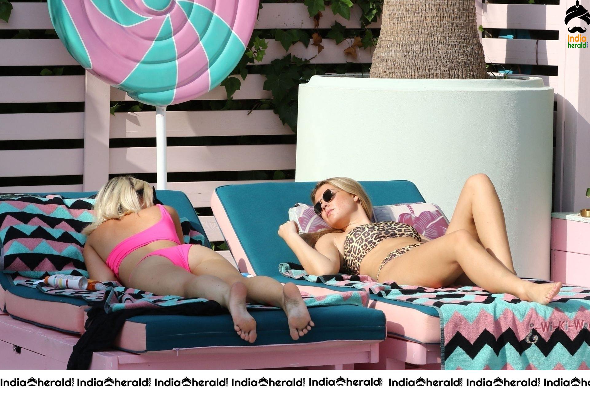 Amy Hart shows off her sultry physique out in the island of Ibiza Set 2