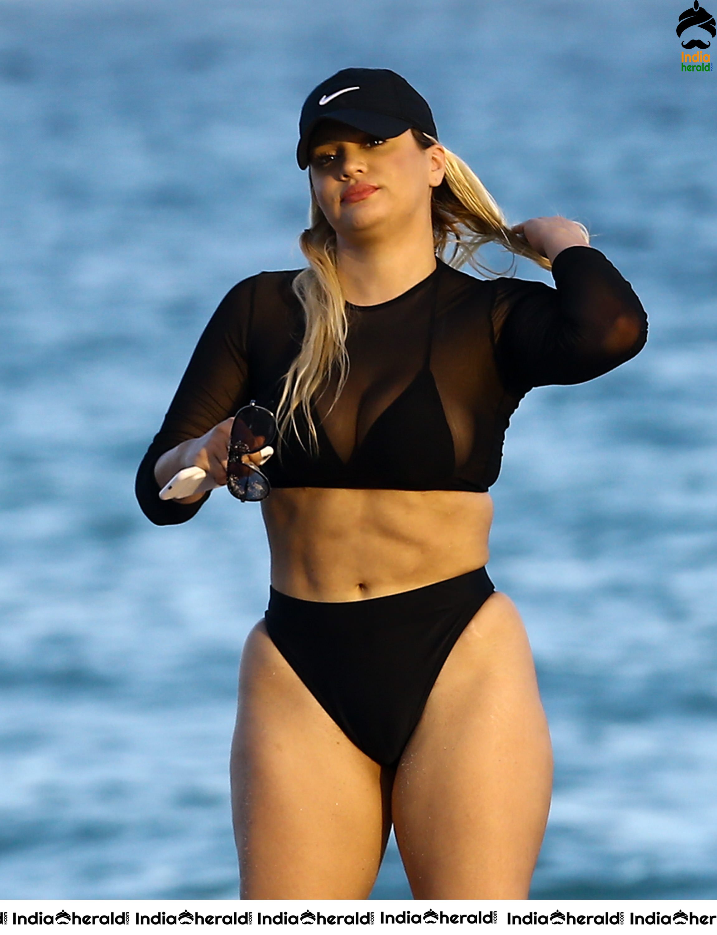 Andrea Gaviria Shows Off Her Bikini Body on The Beach in Miami Set 1