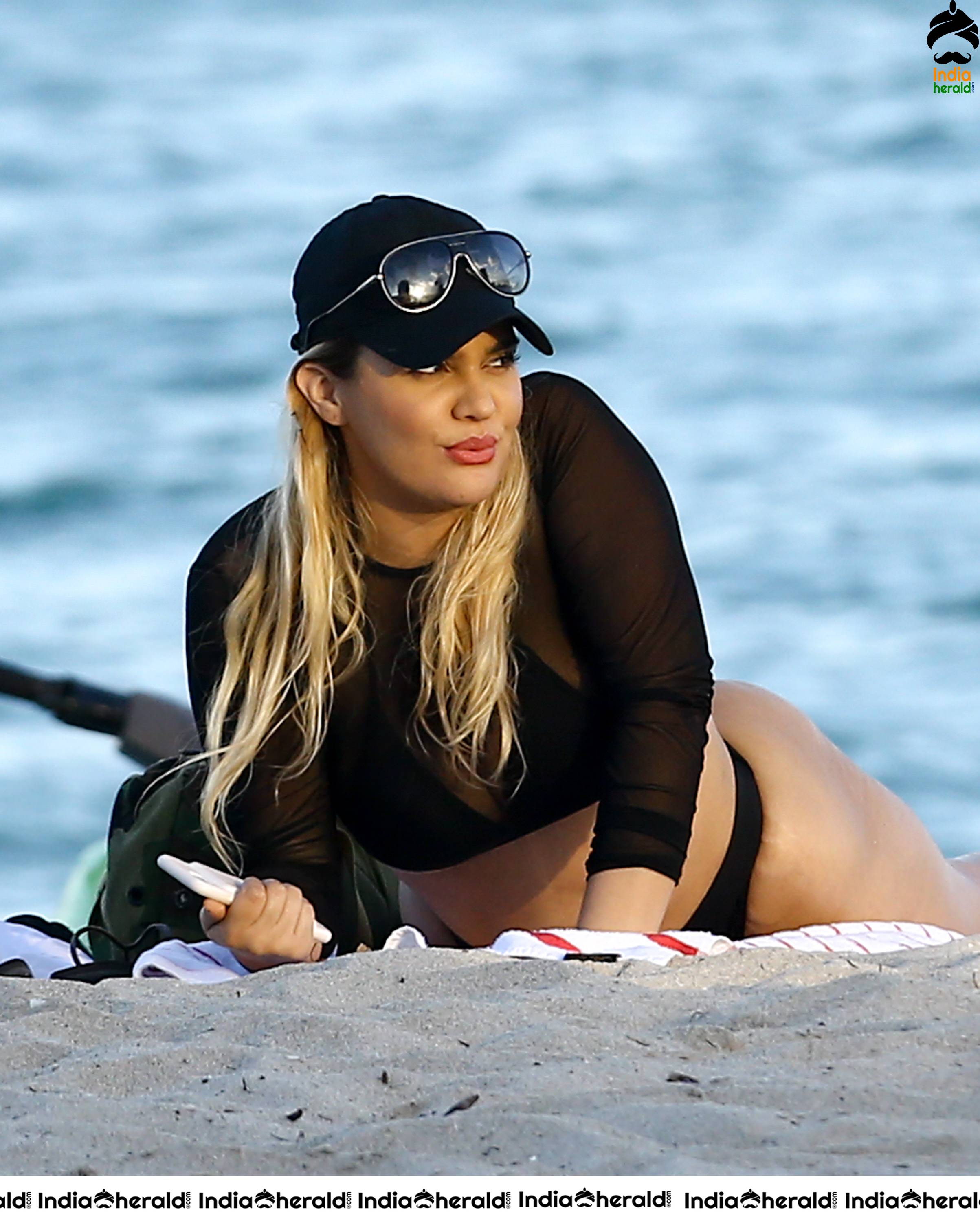 Andrea Gaviria Shows Off Her Bikini Body on The Beach in Miami Set 2