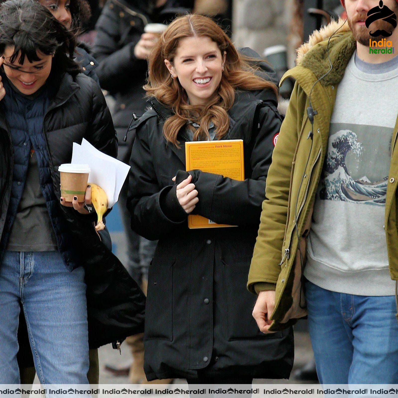 Anna Kendrick On the sets of Love Life in New York City