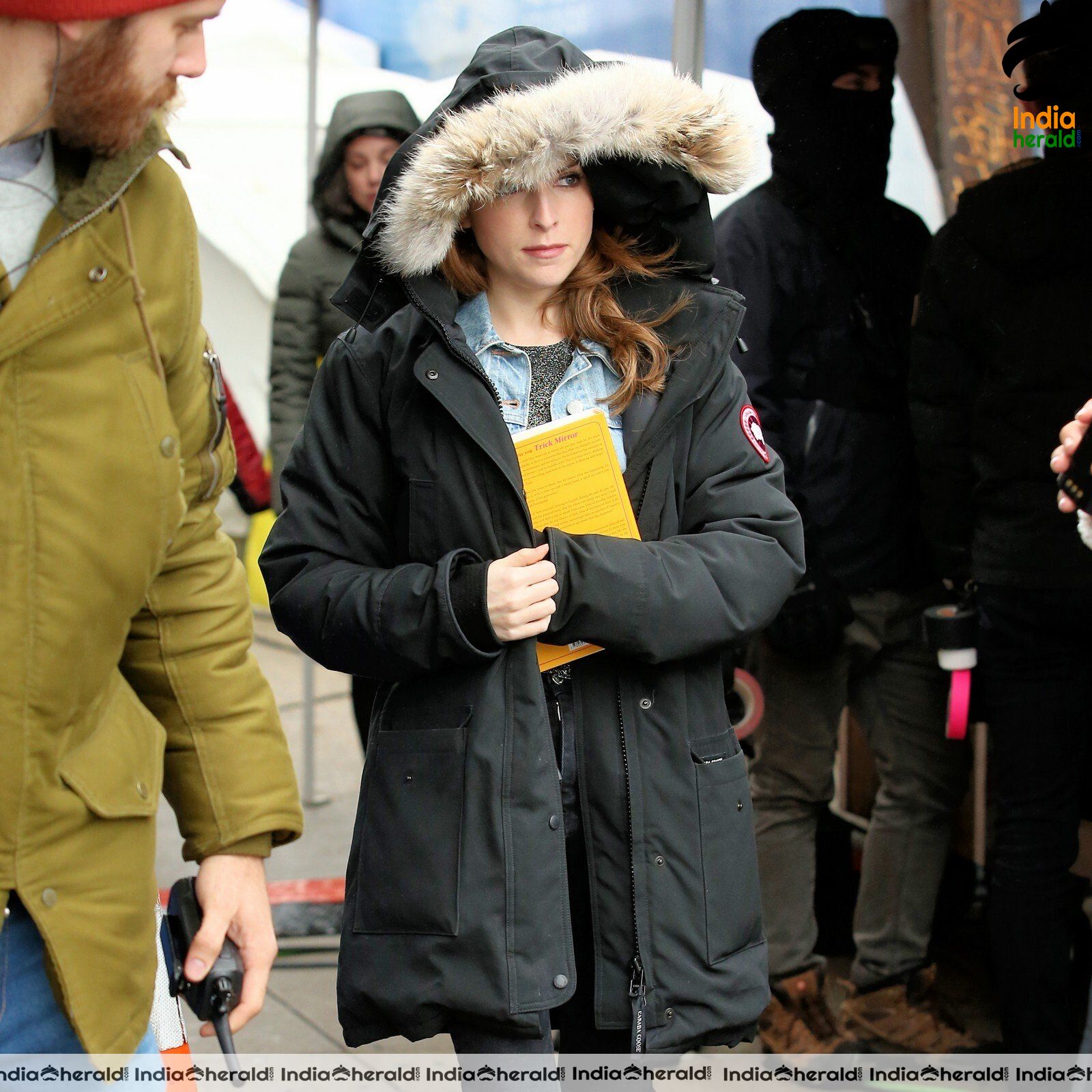 Anna Kendrick On the sets of Love Life in New York City