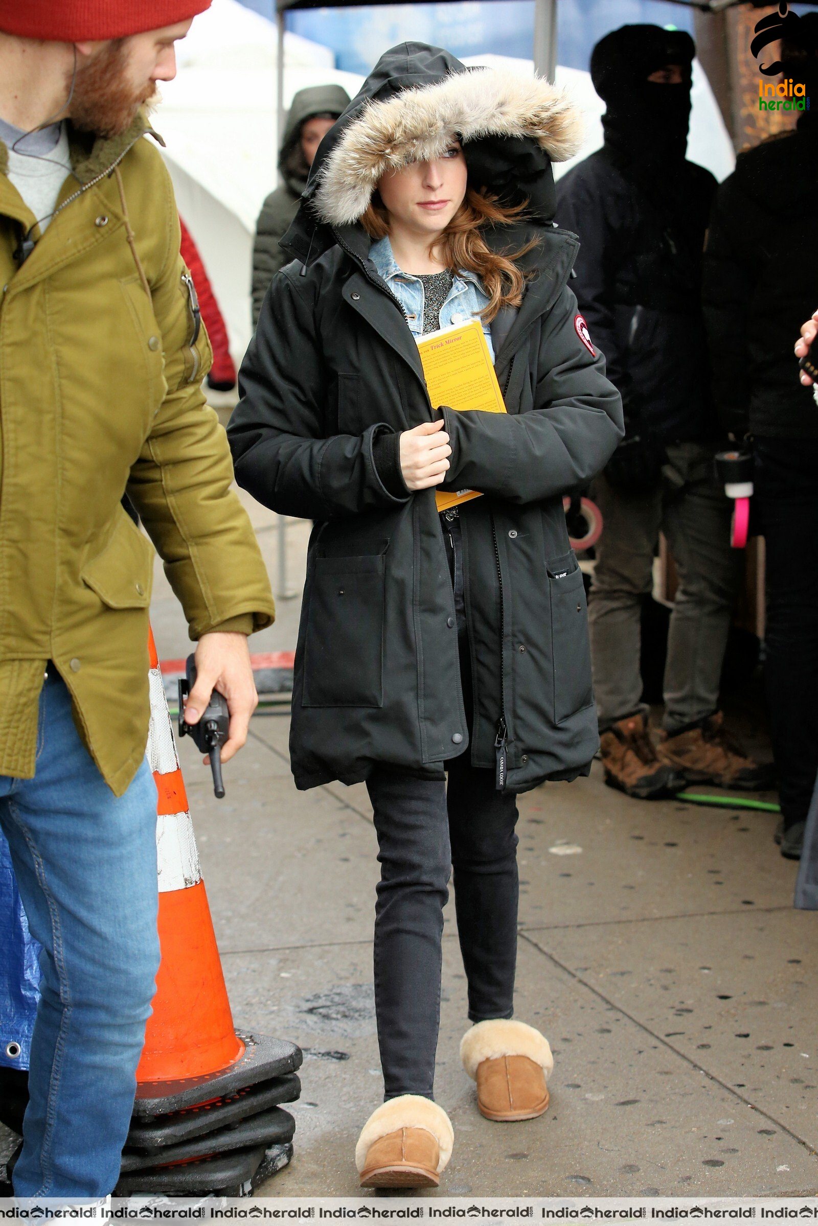 Anna Kendrick On the sets of Love Life in New York City