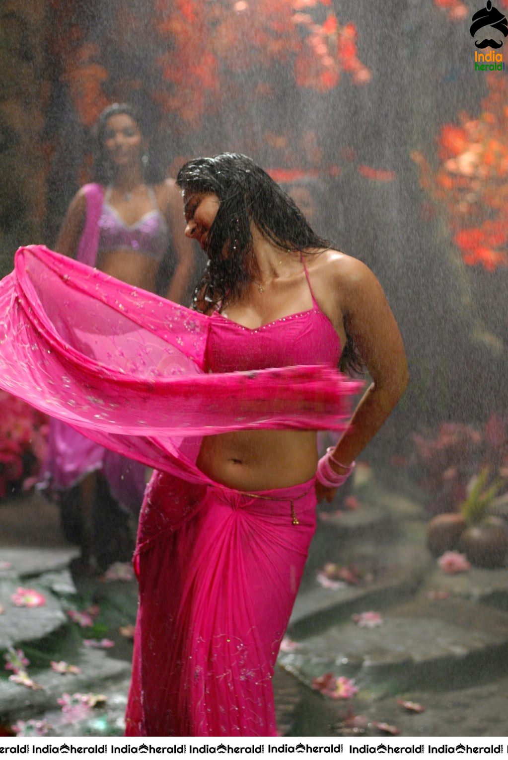 Anushka Saree Stipping Photos when she gets Wet and Tempts our Mood Set 1