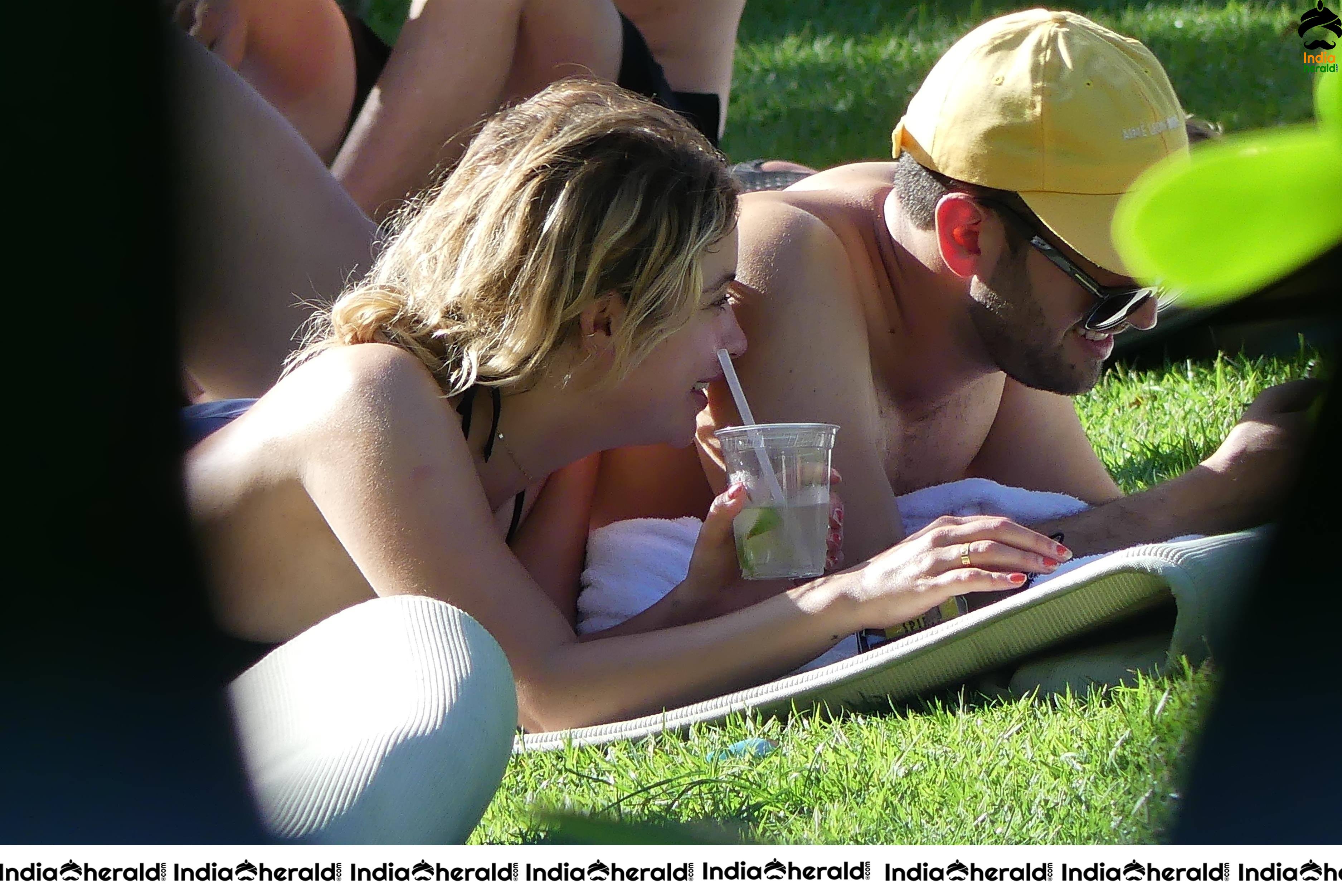 Ashley Benson Caught Smoking and Sunbathing in a Bikini in Miami Set 2