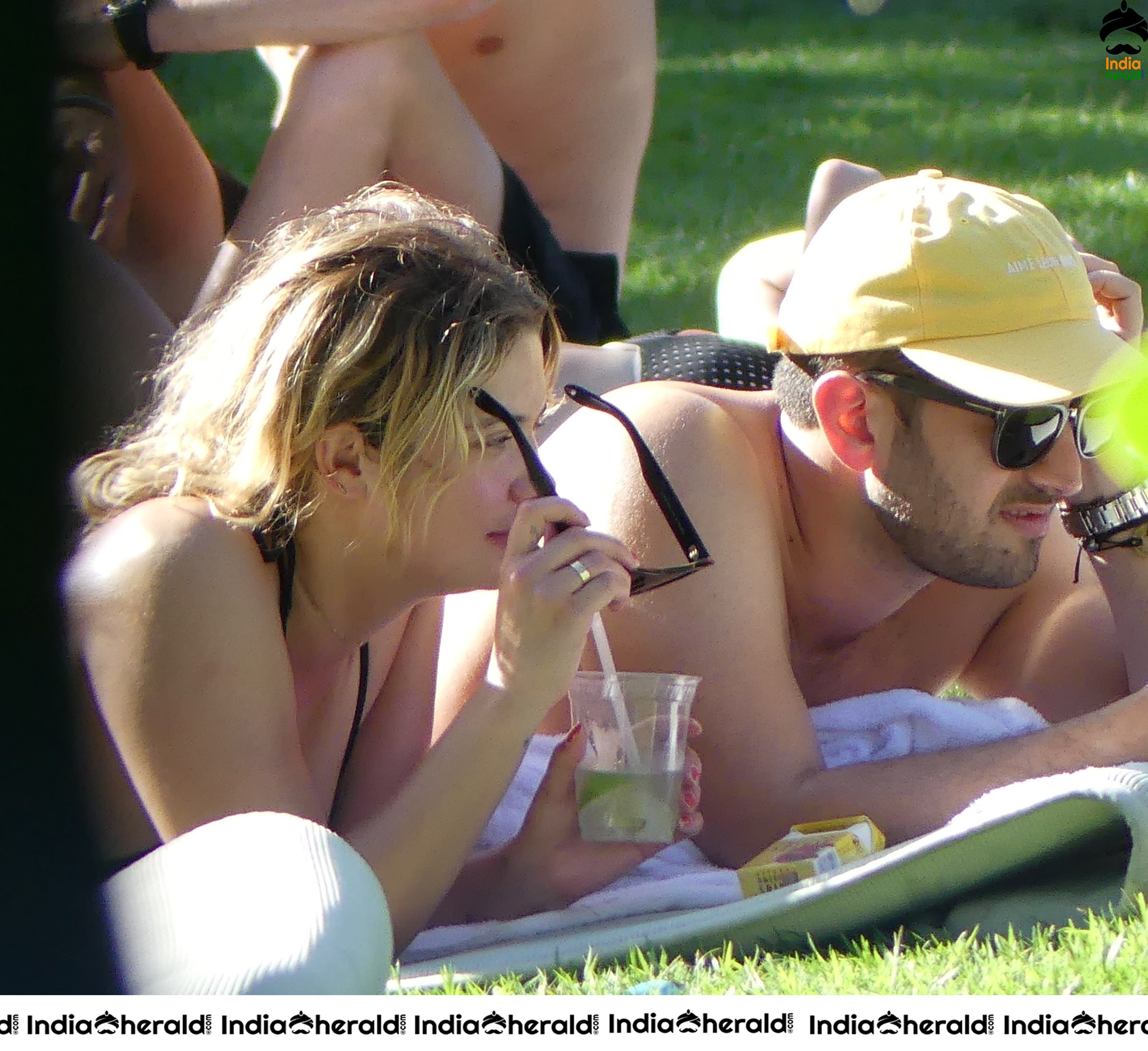 Ashley Benson Caught Smoking and Sunbathing in a Bikini in Miami Set 2