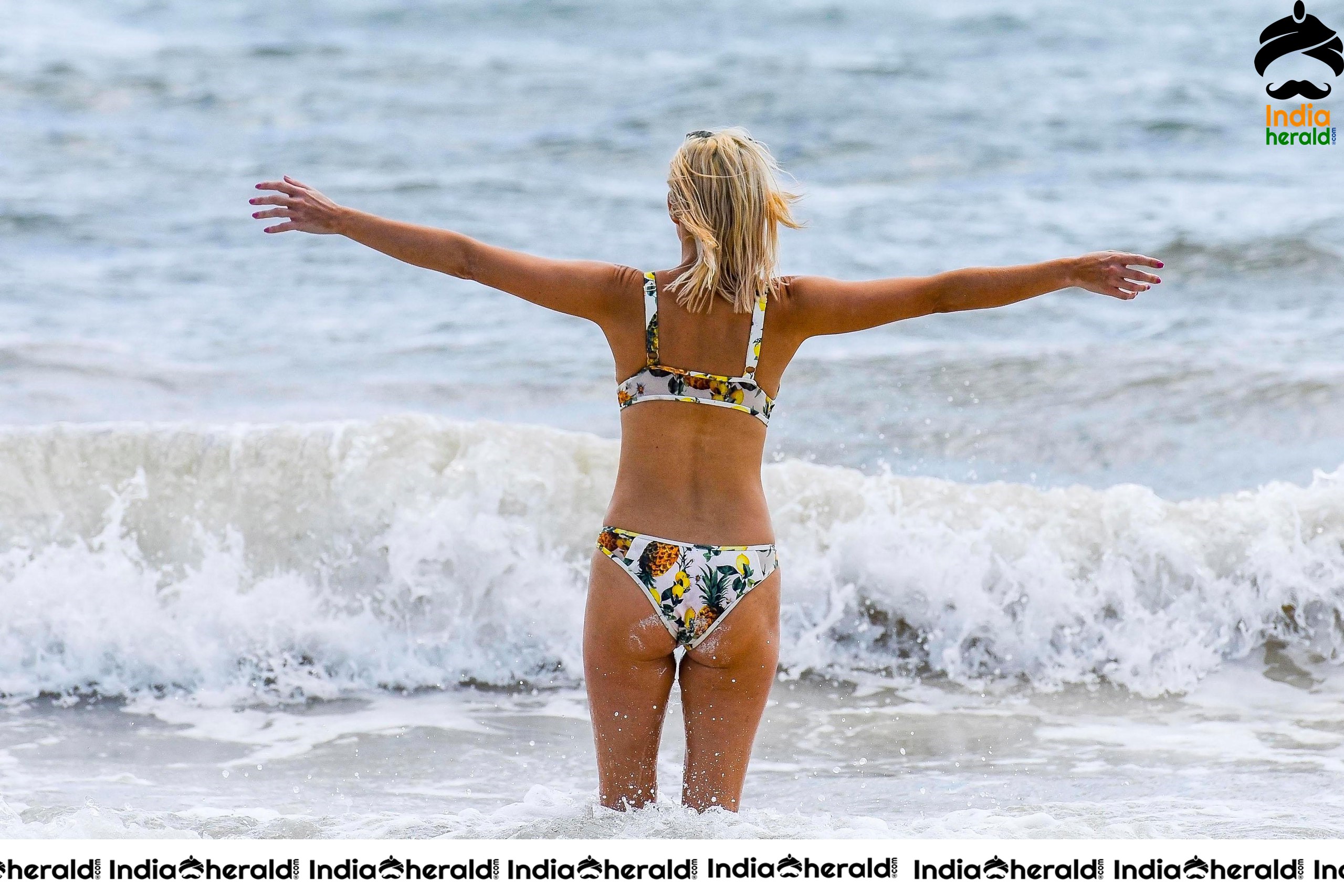 Ashley James Wearing a Bikini at a Beach in Tulum