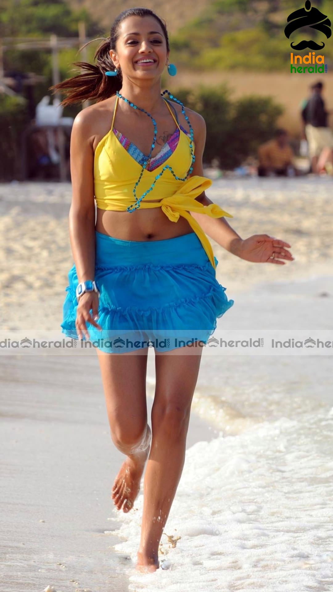 Beach Babe Trisha Hot Vintage Clicks in Yellow Bikini Set 2