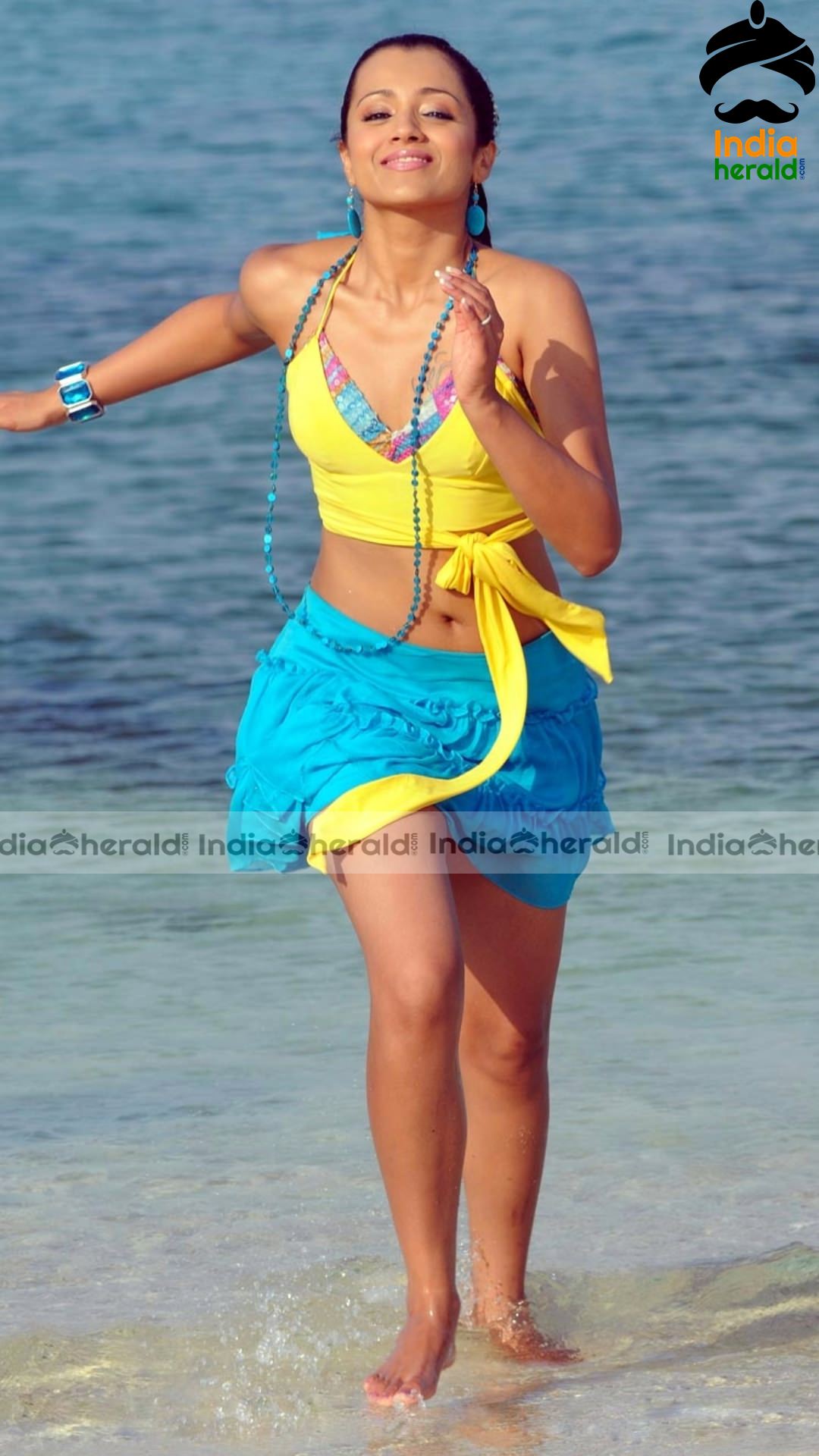 Beach Babe Trisha Hot Vintage Clicks in Yellow Bikini Set 2