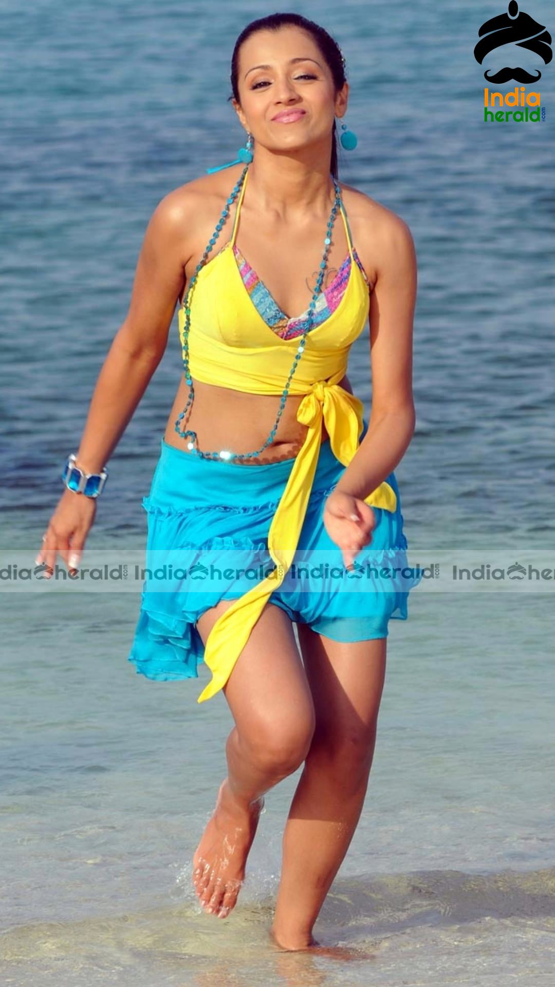 Beach Babe Trisha Hot Vintage Clicks in Yellow Bikini Set 2