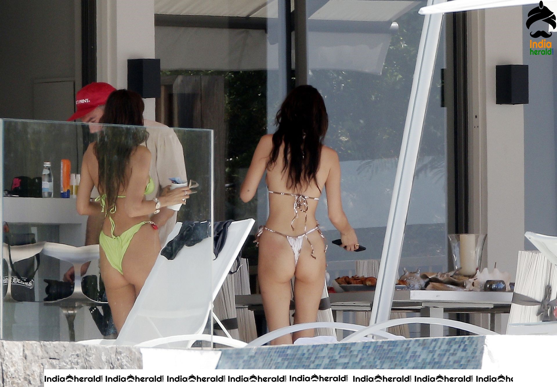 Bella Hadid in a tiny White bikini while enjoying the Caribbean sun in St Barths Set 2