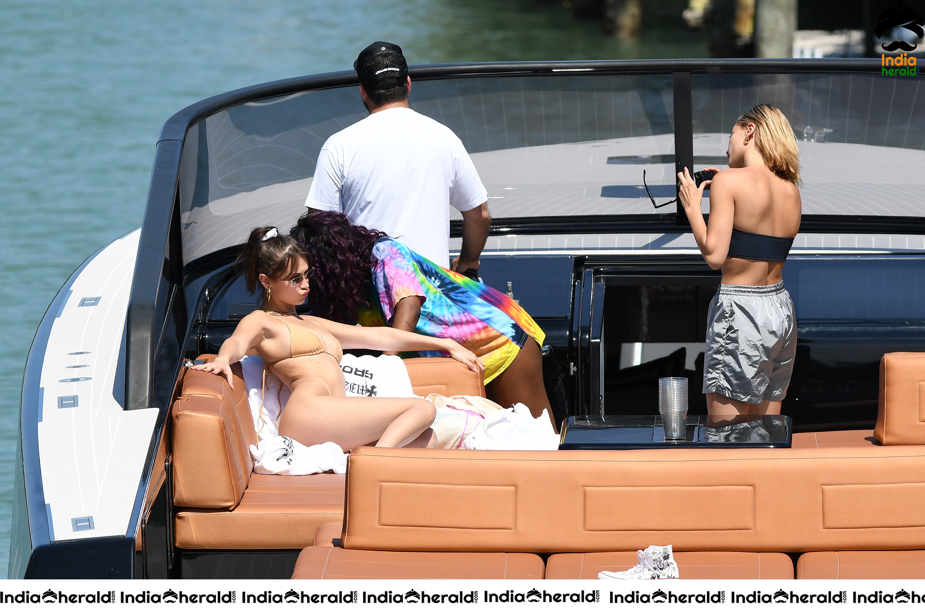Bella Hadid Wearing a Bikini in Miami Set 2