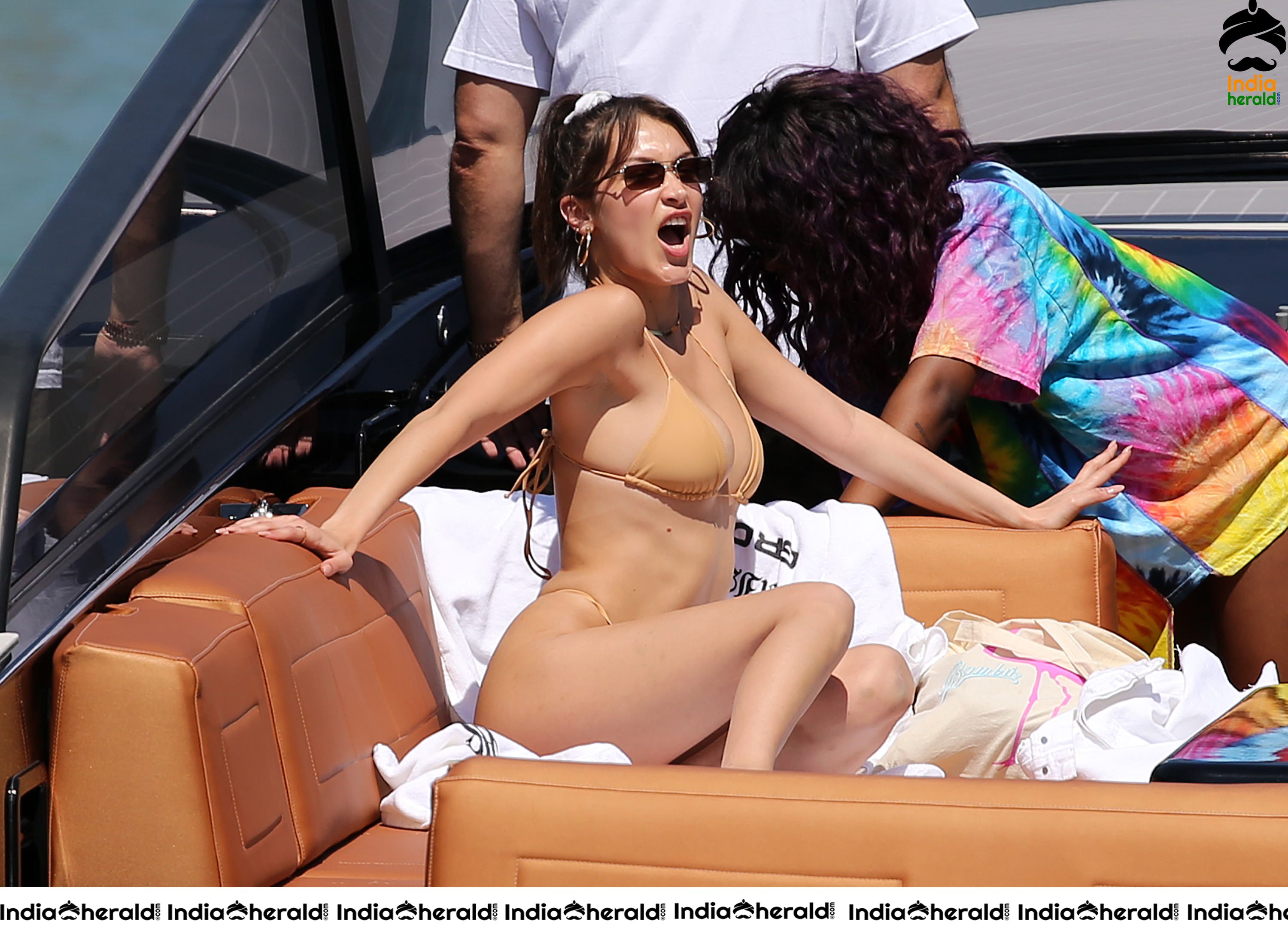 Bella Hadid Wearing a Bikini in Miami Set 3