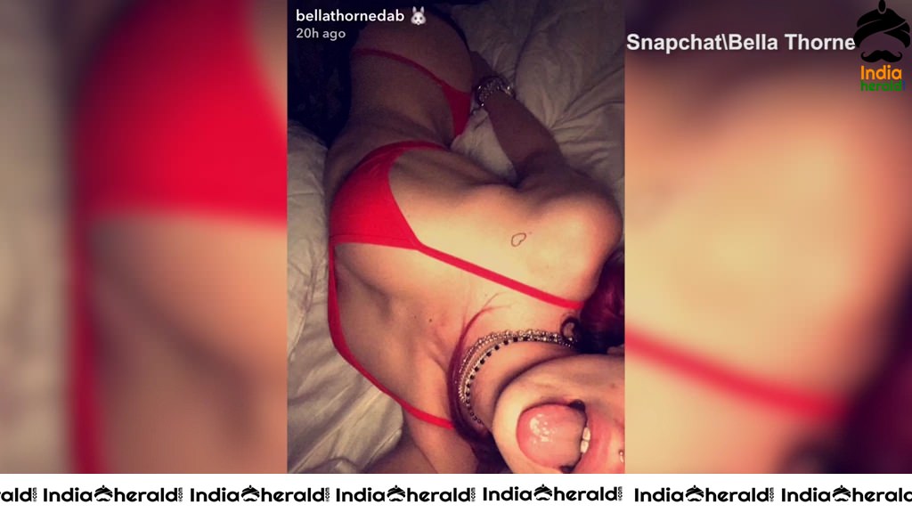 Bella Thorne Dance in Red Bikini