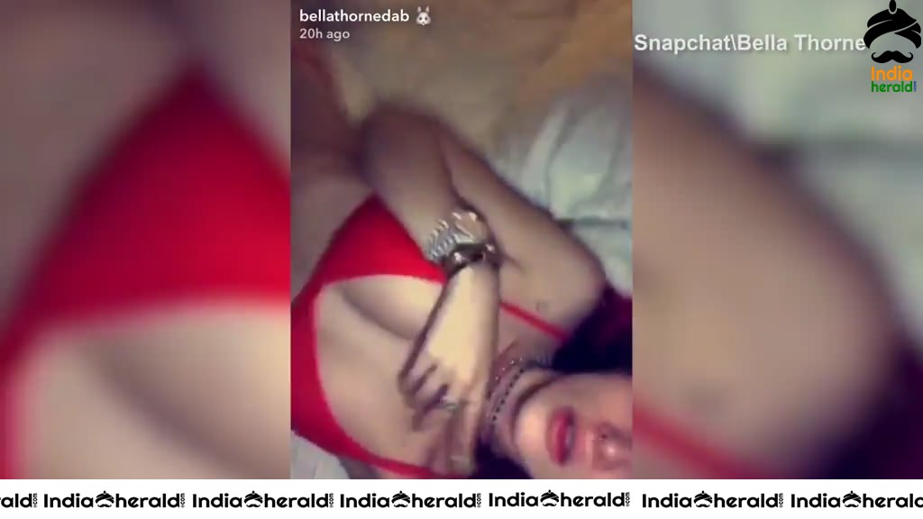 Bella Thorne Dance in Red Bikini