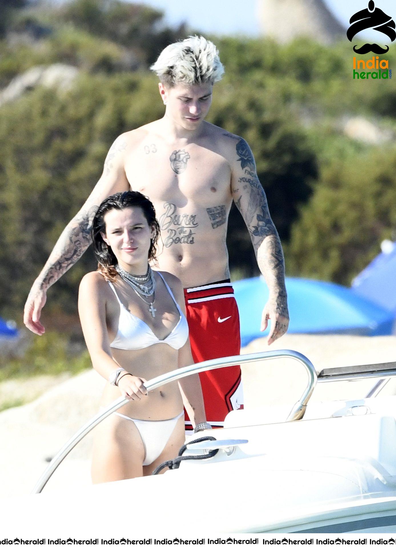 Bella Thorne Gets Wet And Hot In Bikini At Sardinia Set 2