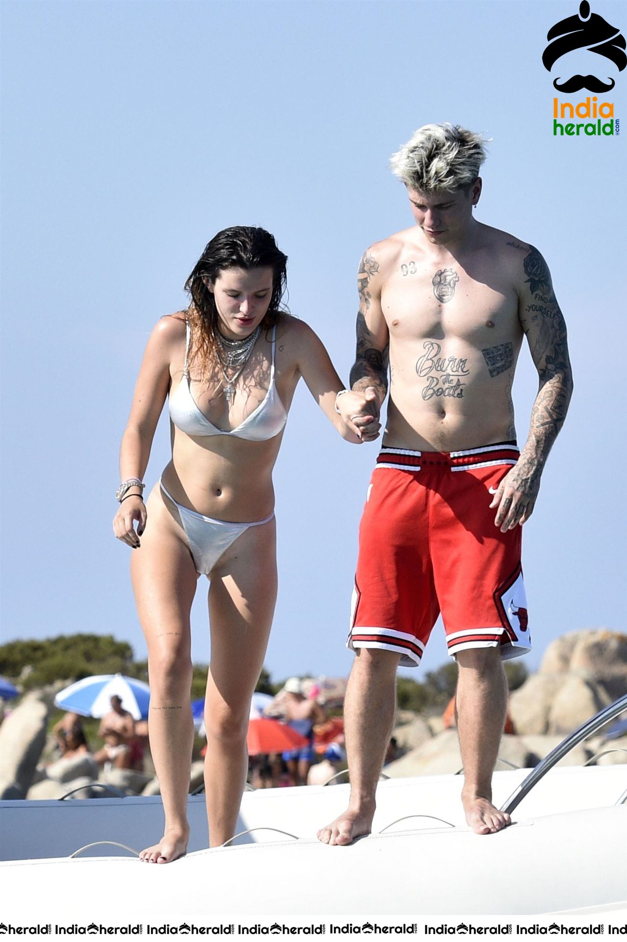 Bella Thorne Gets Wet And Hot In Bikini At Sardinia Set 3