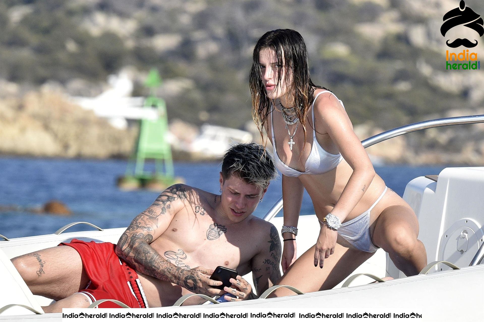Bella Thorne Gets Wet And Hot In Bikini At Sardinia Set 3
