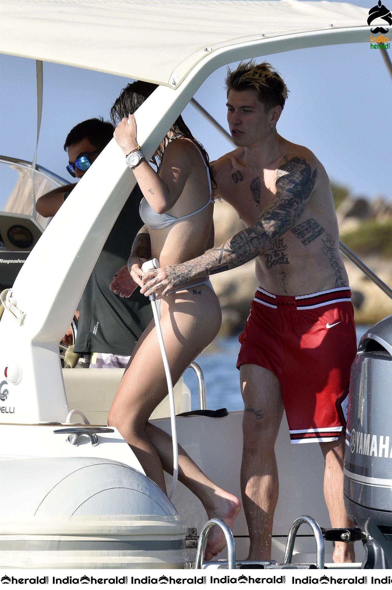 Bella Thorne in Two Piece Bikini and Gets Intimate with Boyfriend in Santa Monica Set 2