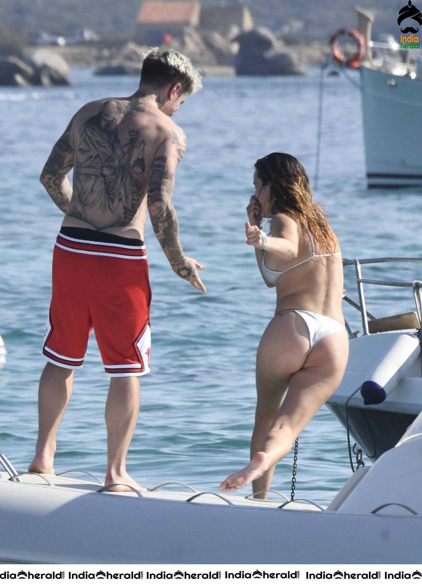Bella Thorne in Two Piece Bikini and Gets Intimate with Boyfriend in Santa Monica Set 2