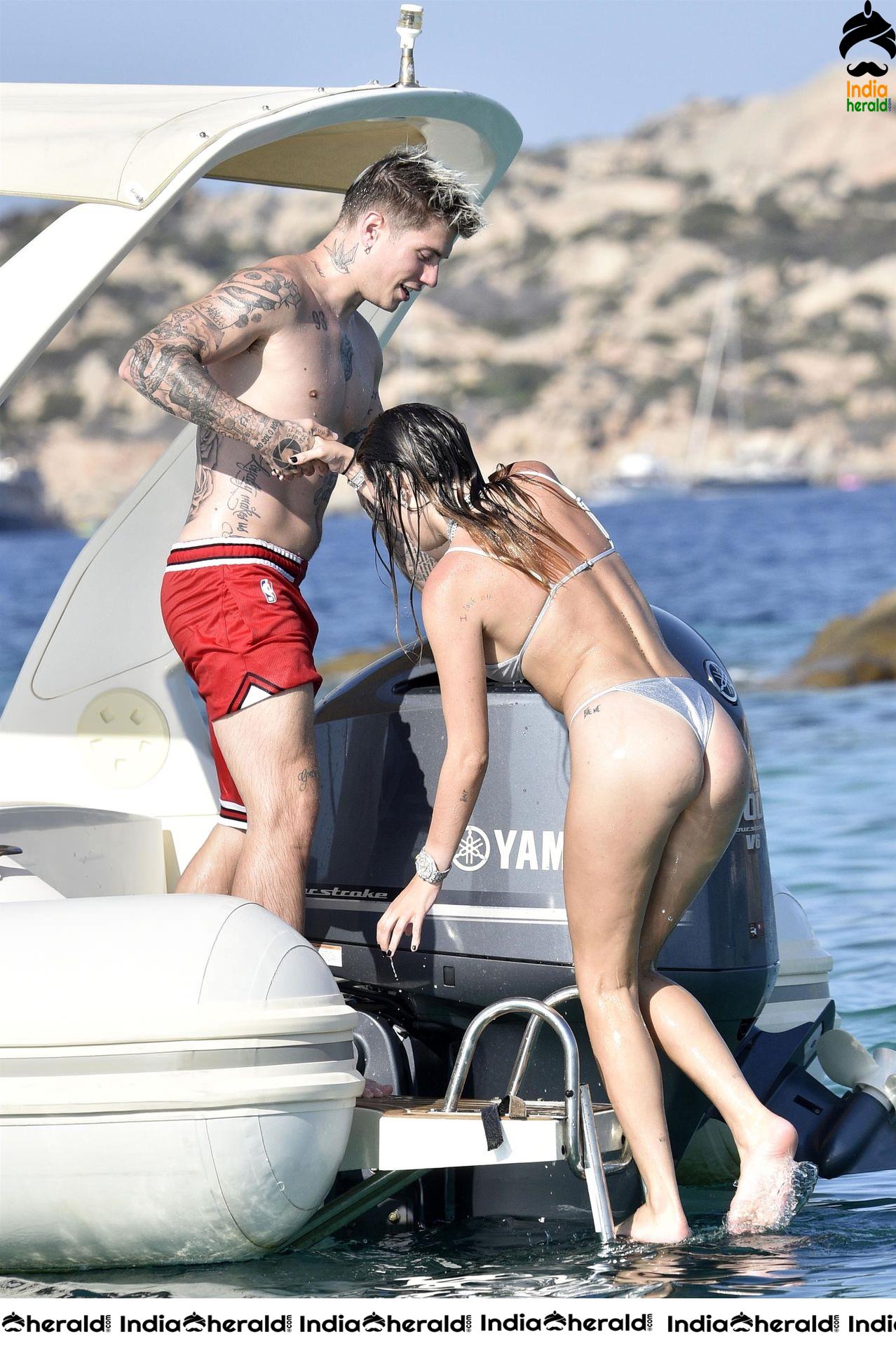 Bella Thorne in Two Piece Bikini and Gets Intimate with Boyfriend in Santa Monica Set 2