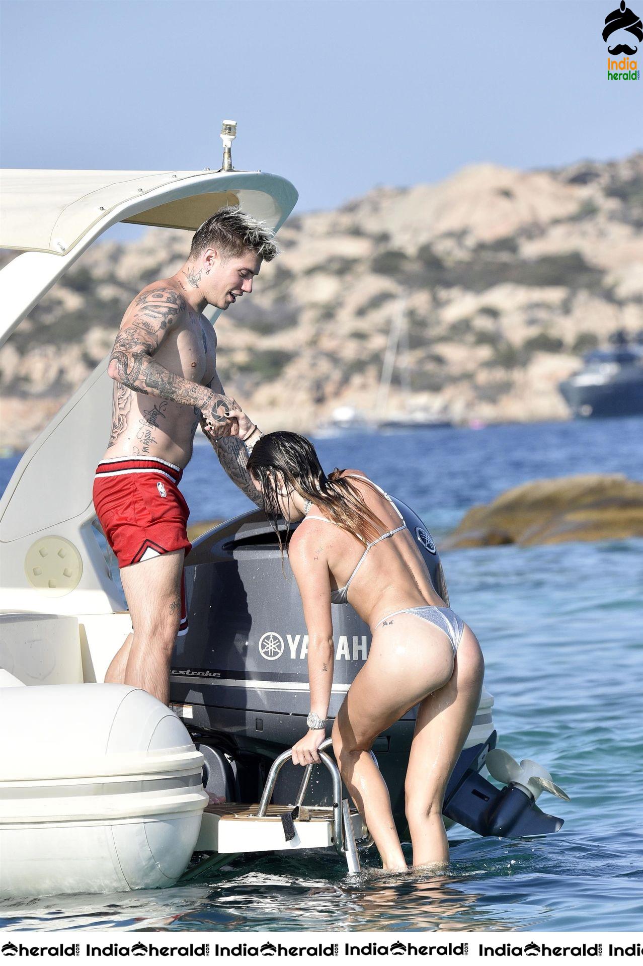 Bella Thorne in Two Piece Bikini and Gets Intimate with Boyfriend in Santa Monica Set 2
