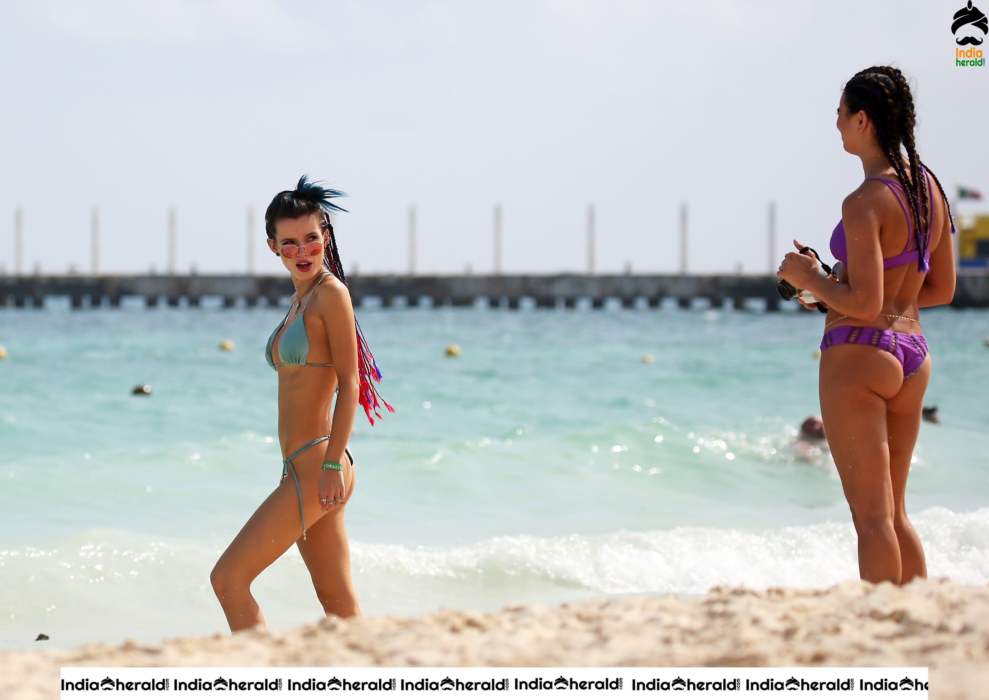 Bella Thorne Wearing a Bikini in Cancun Set 1