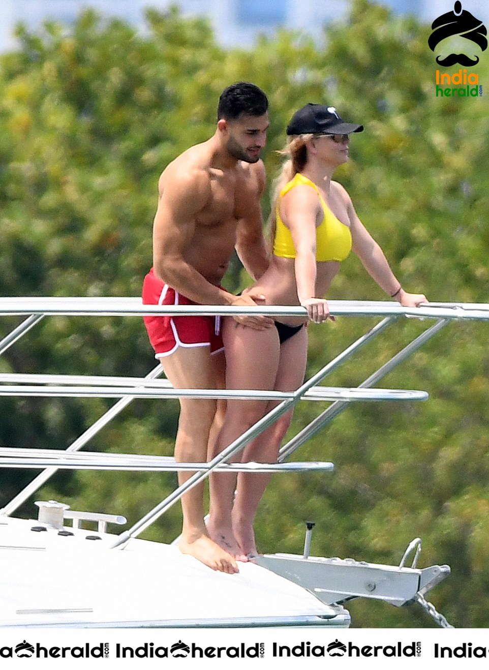 Britney Spears in a Bikini on a Yacht in Miami Set 1