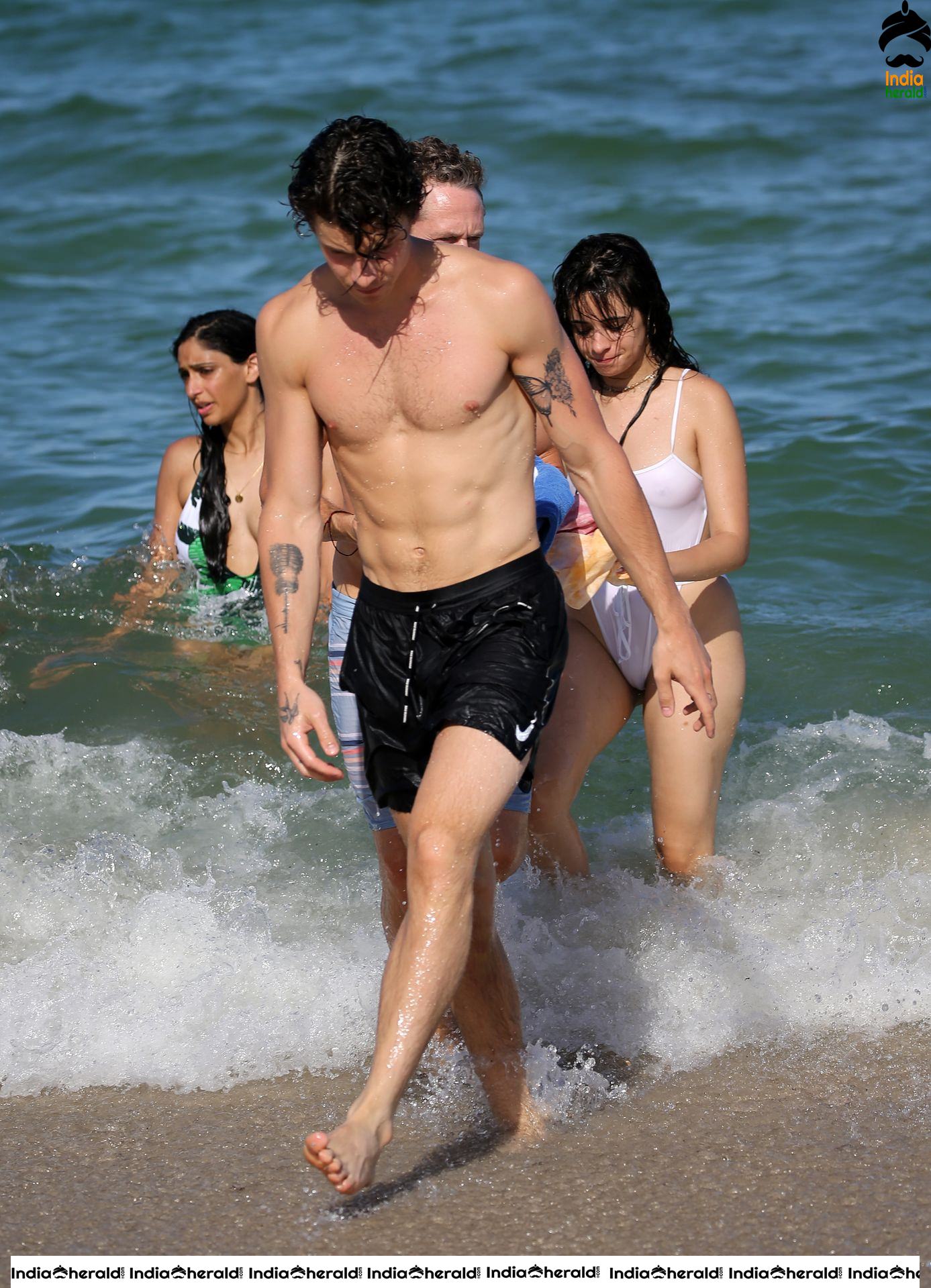 Camila Cabello and Shawn Mendes at a Beach in Miami Set 1