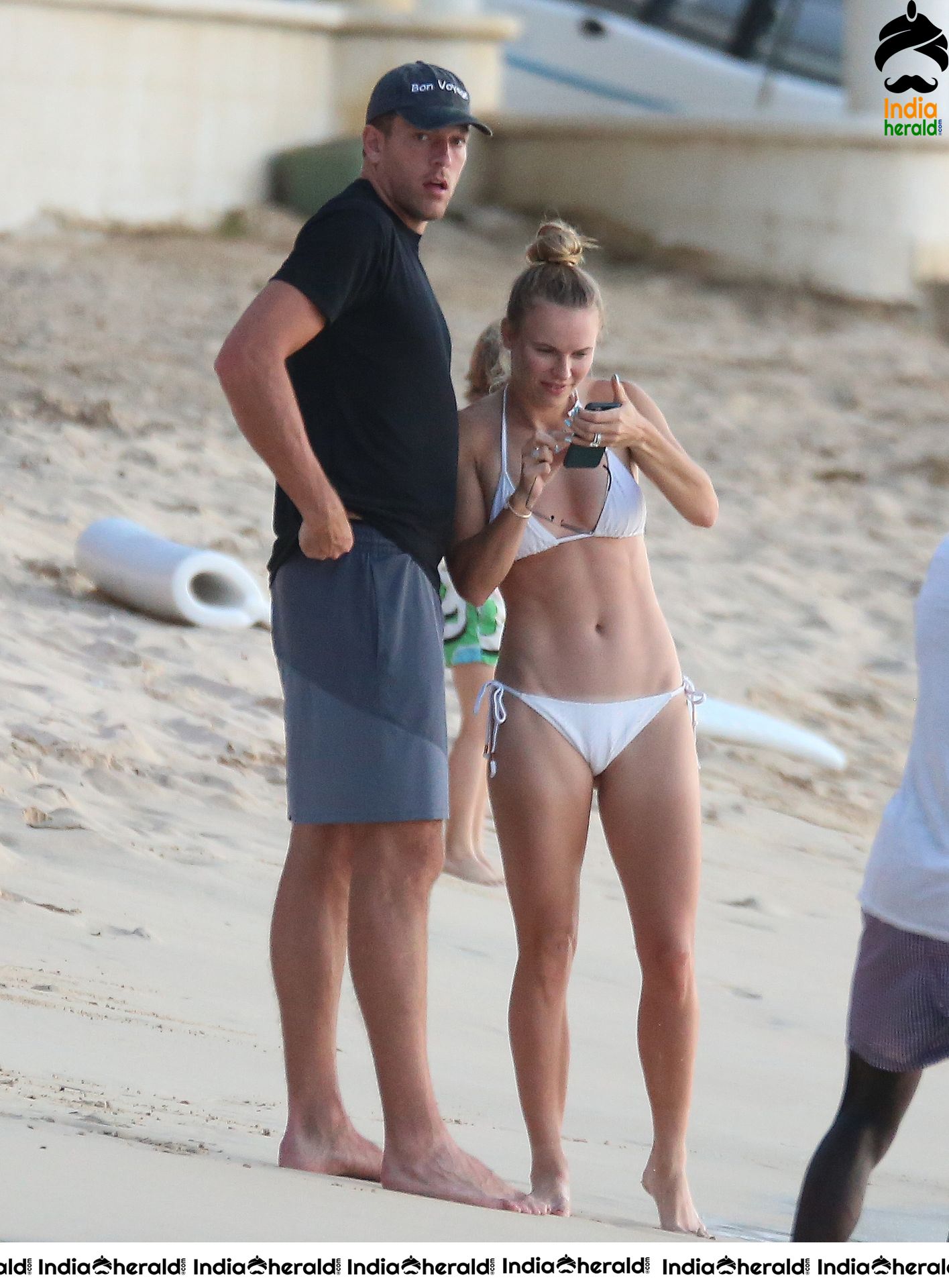 Caroline Wozniacki Enjoying in Bikini at a Beach in Barbados Set 2