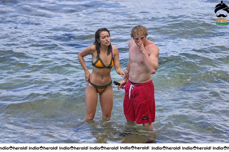 Chloe Bennet Wearing a Bikini with Her New Boyfriend in Hawaii Set 1