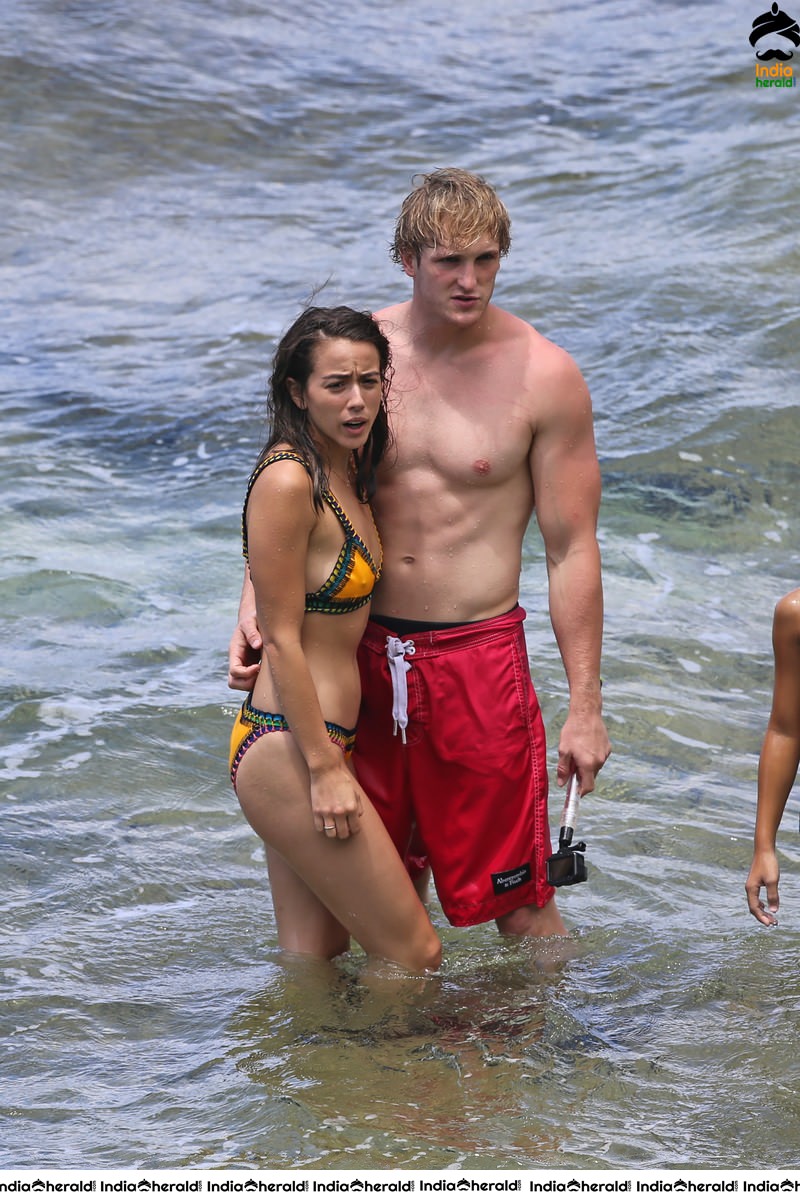 Chloe Bennet Wearing a Bikini with Her New Boyfriend in Hawaii Set 2