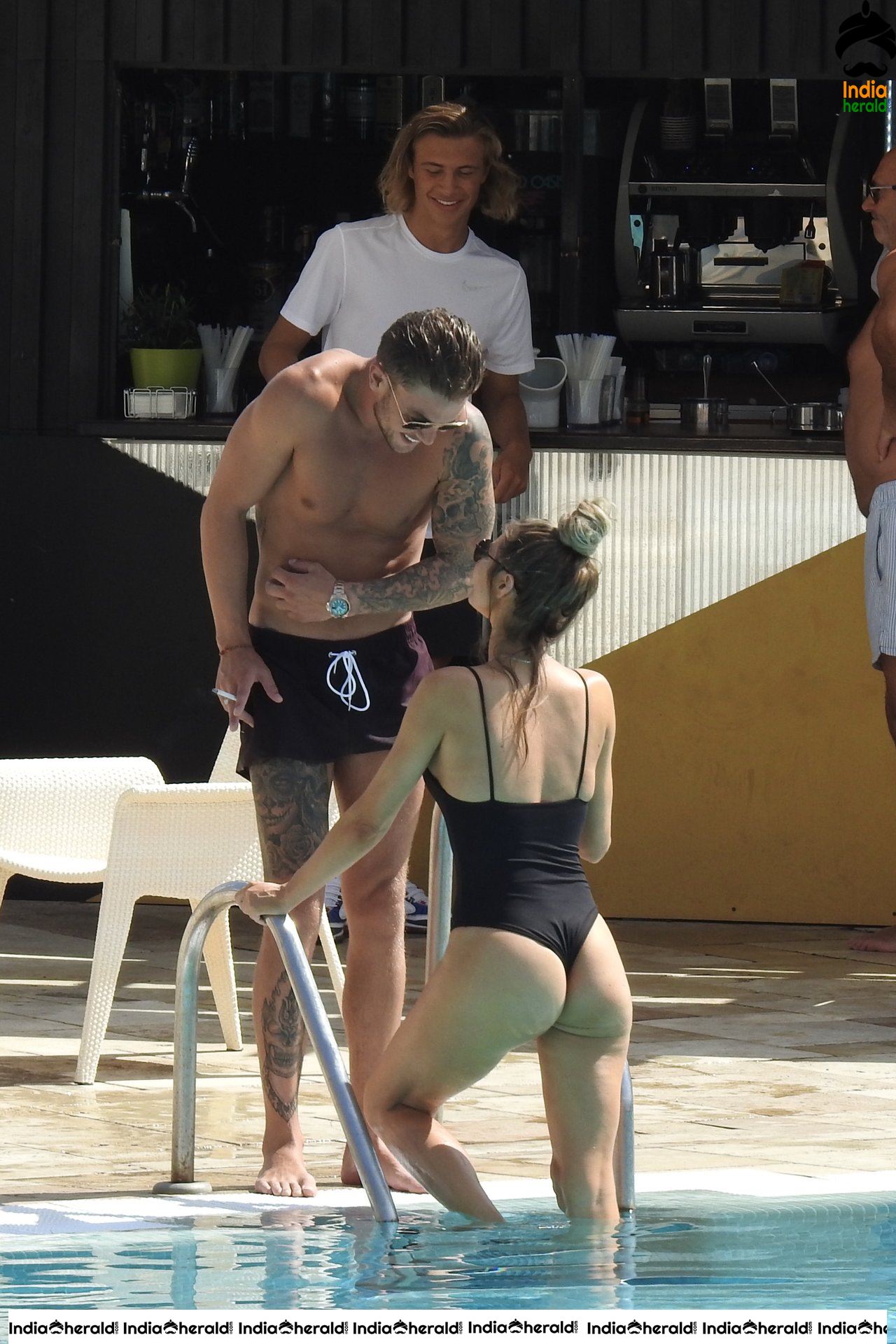 Chloe Spotted in Bikini with her Boyfriend at a Hotel in Encino