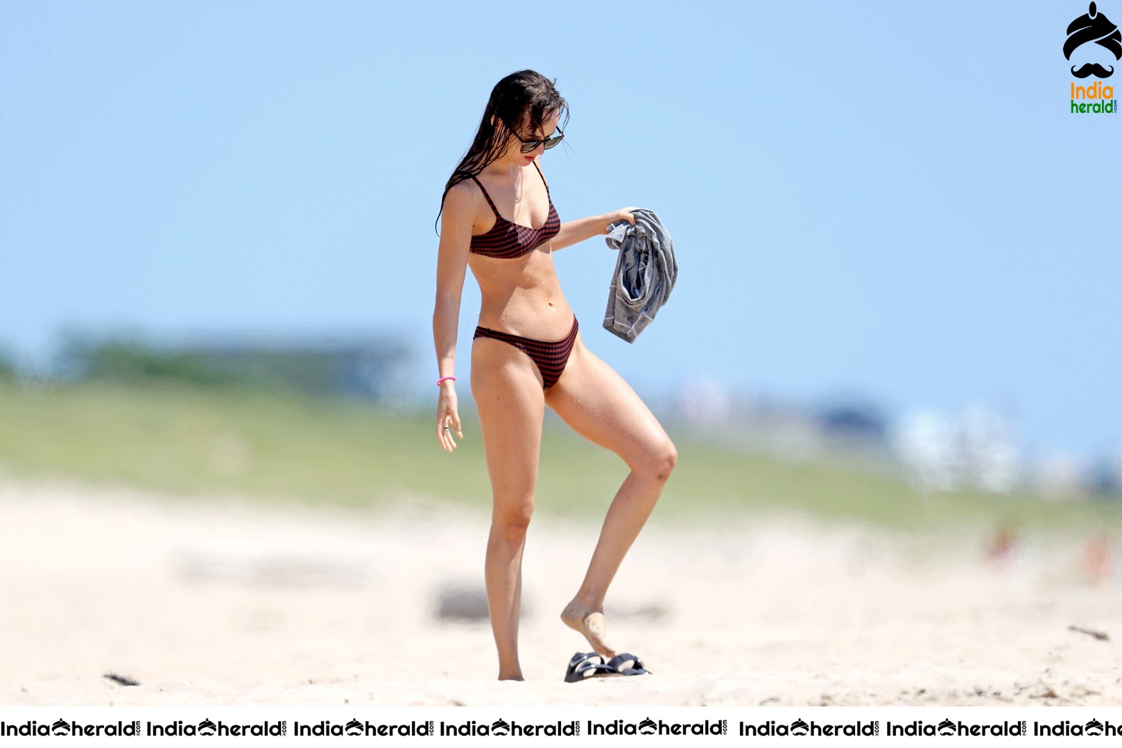 Dakota Johnson Hot Photos in Bikini At the beach with Chris Martin Set 1