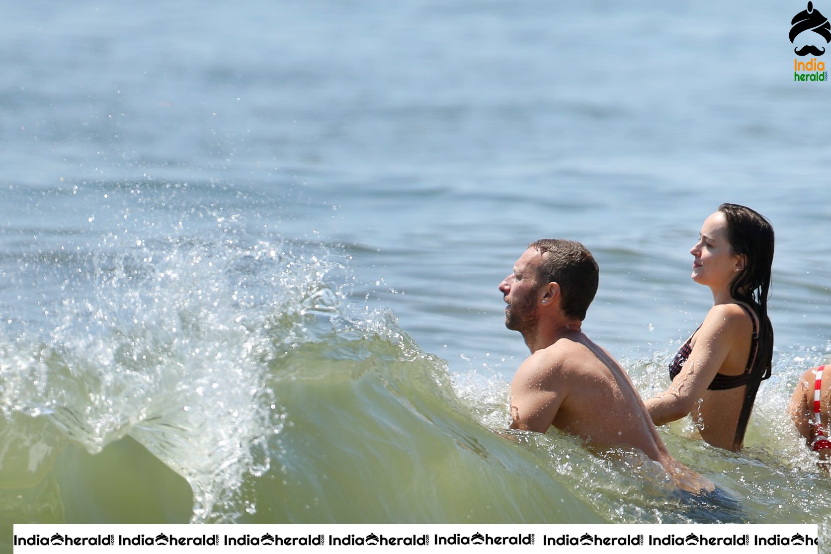 Dakota Johnson Hot Photos in Bikini At the beach with Chris Martin Set 2
