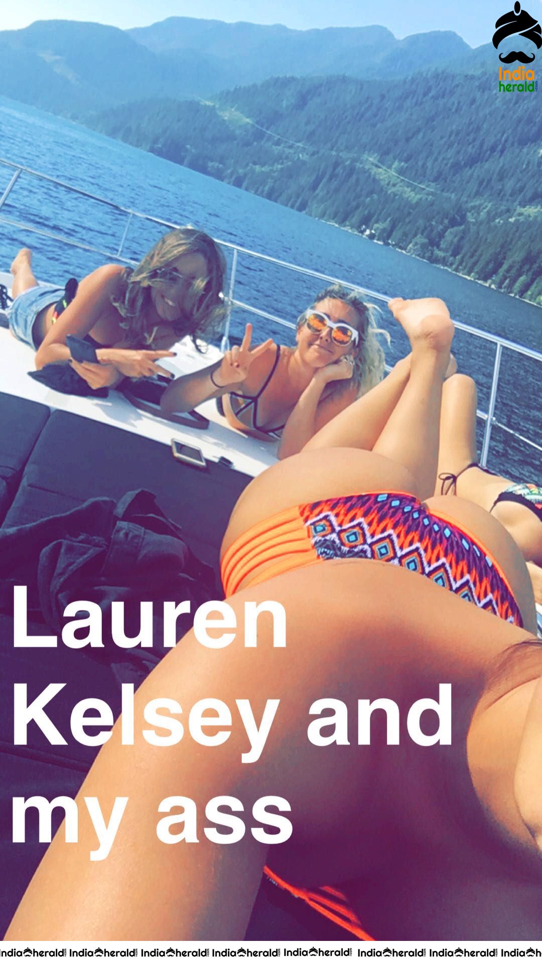 Demi Lovato Wearing a Bikini on a Boat Snapchat Photos
