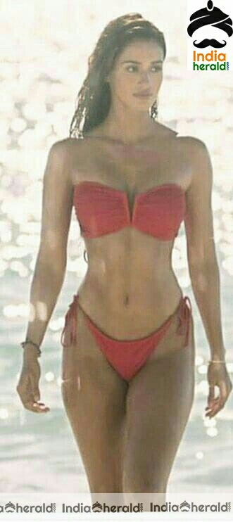 Disha Patani Hot Red Latest Bikini Stills