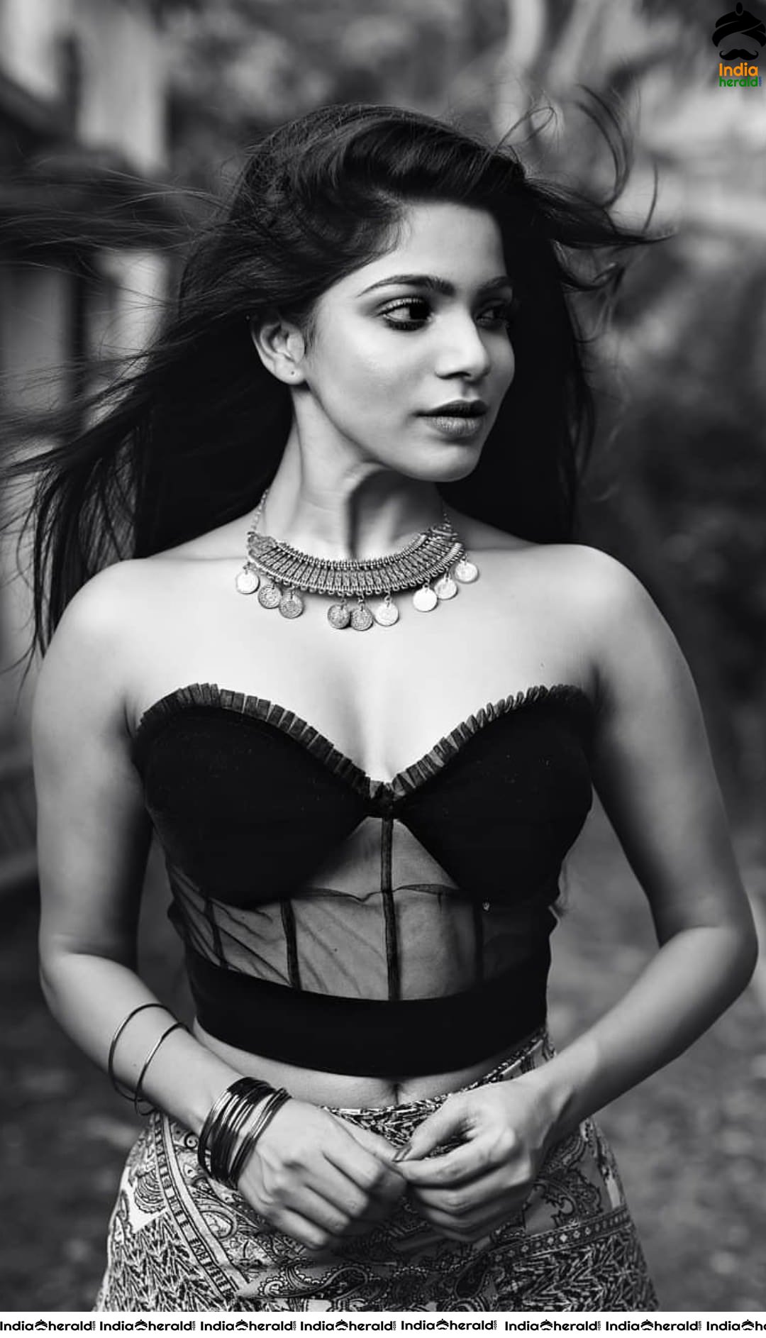 Divya Bharathi Spices the Mood in B and W Photoshoot