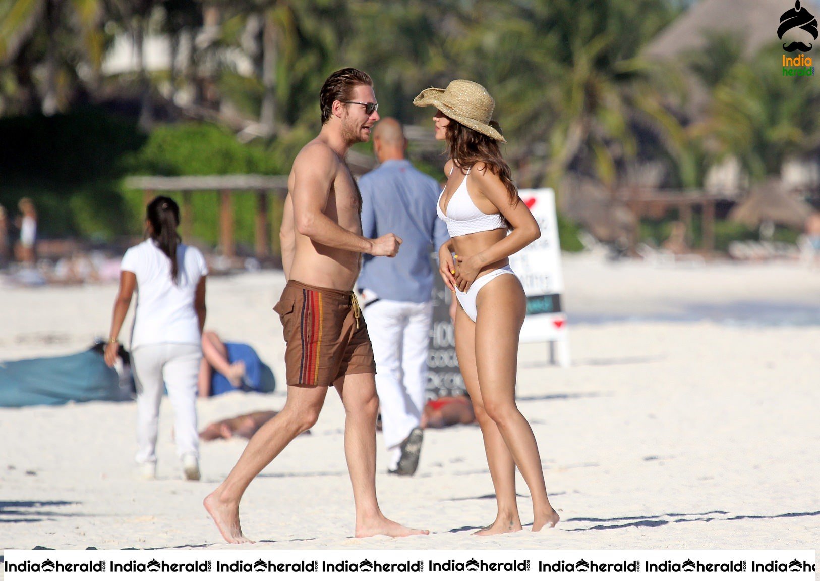 Eiza Gonzalez Enjoying Beach with her Boyfriend and Caught in Bikini