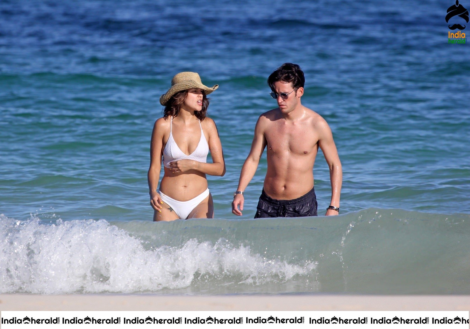 Eiza Gonzalez Enjoying Beach with her Boyfriend and Caught in Bikini