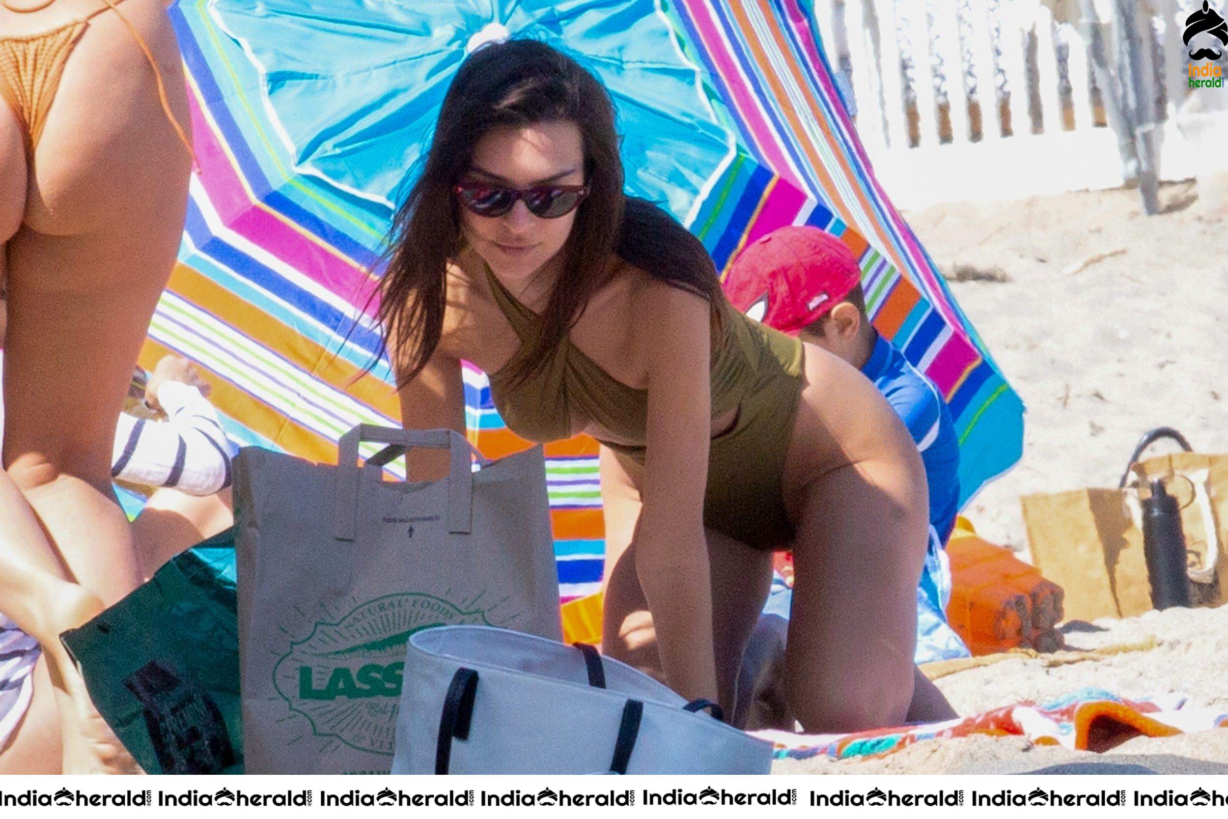 Emily Ratajkowski in Bikini on the beach in Malibu Set 2