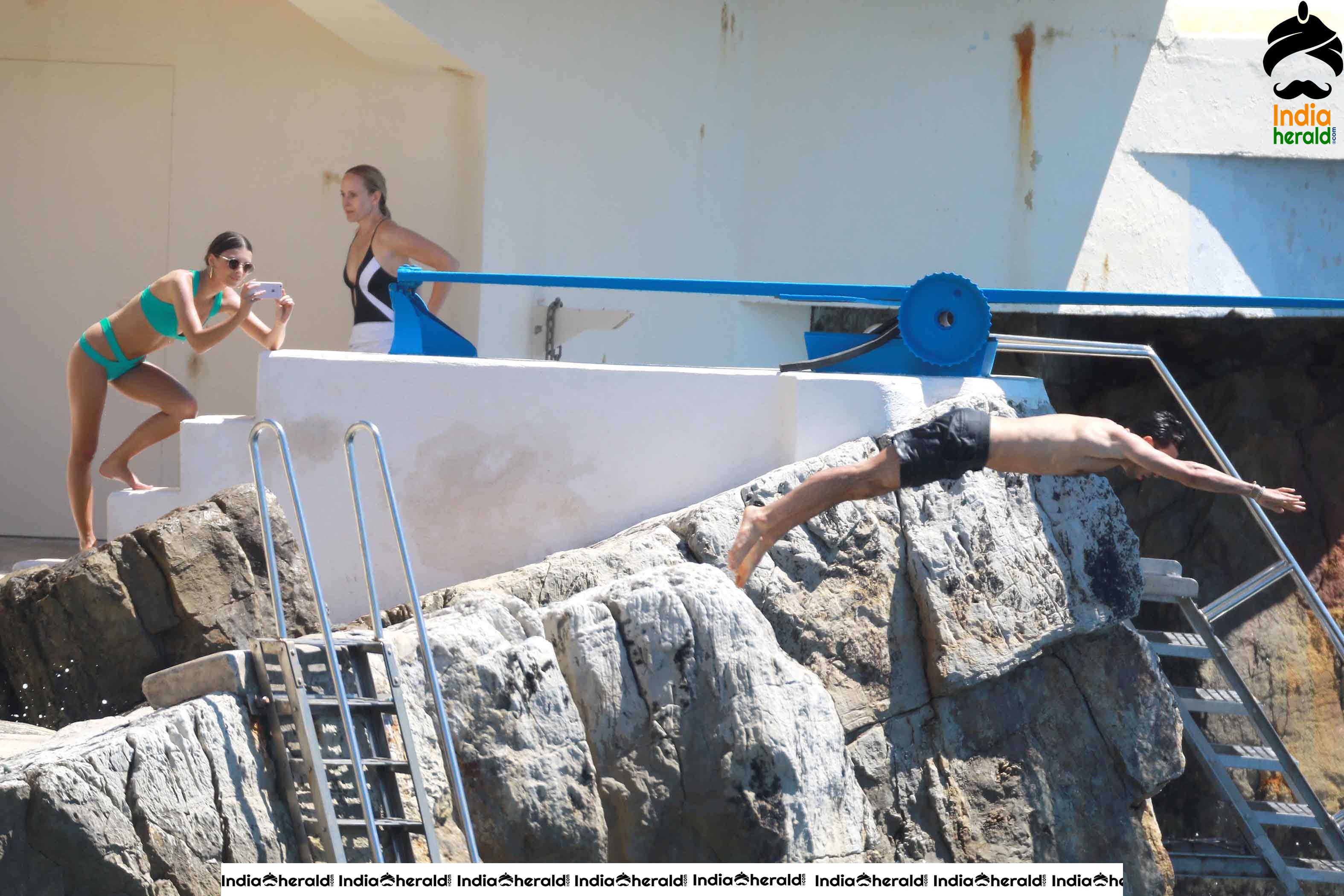 Emily Ratajkowski Wearing a Bikini at Hotel du Cap Eden Roc in Antibes Set 3