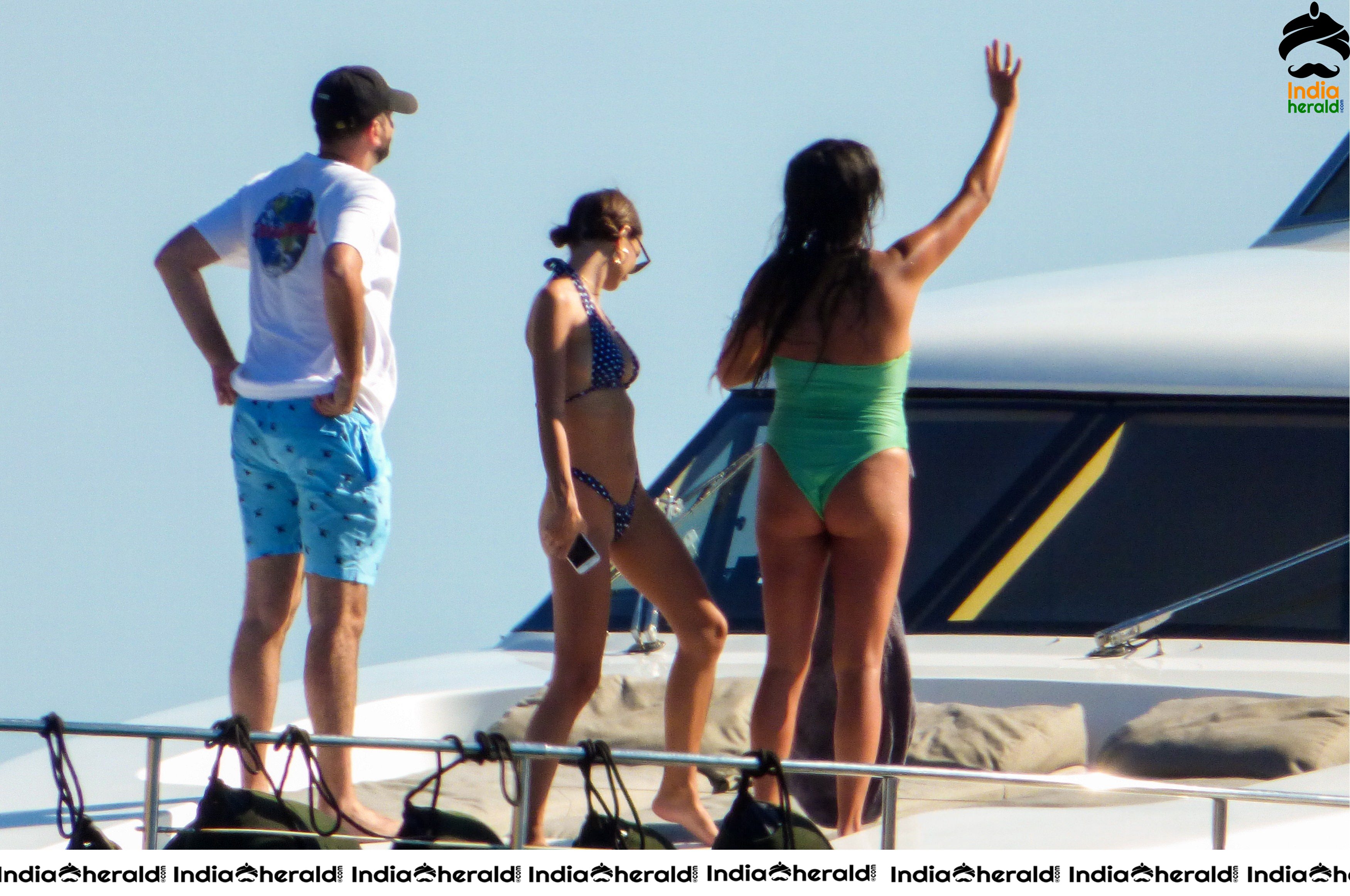 Emily Ratajkowski Wearing a Bikini on a Yacht in Mykonos Set 2