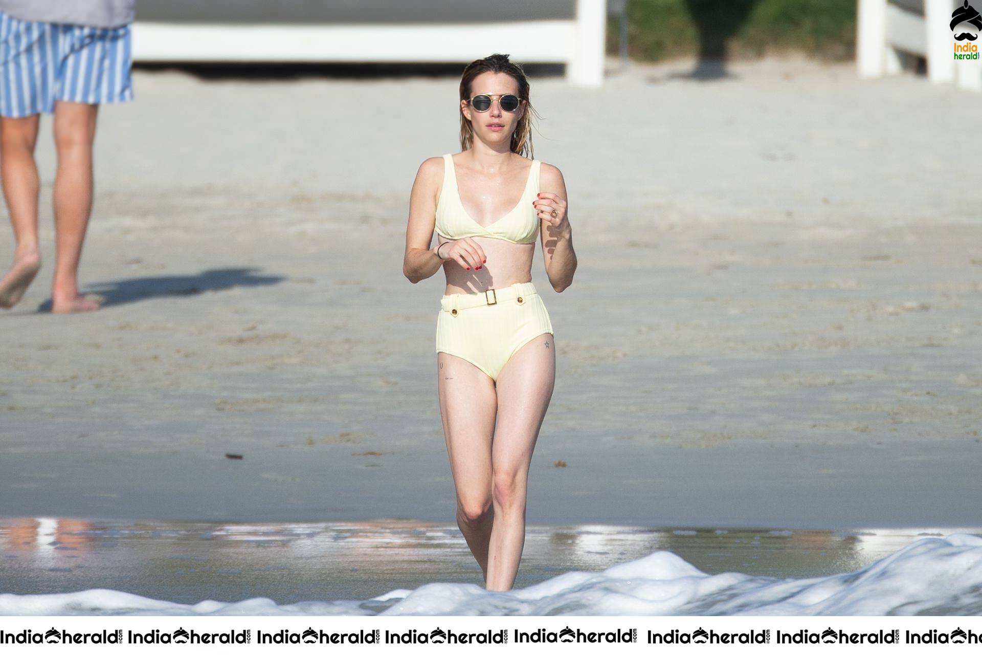 Emma Roberts in Bikini at the beach in Punta Mita Set 2