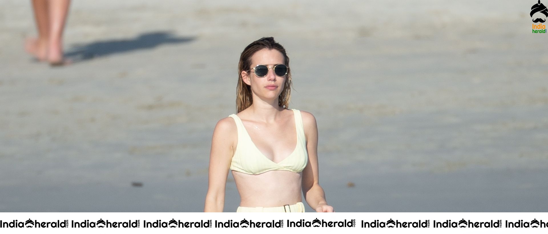 Emma Roberts in Bikini at the beach in Punta Mita Set 2