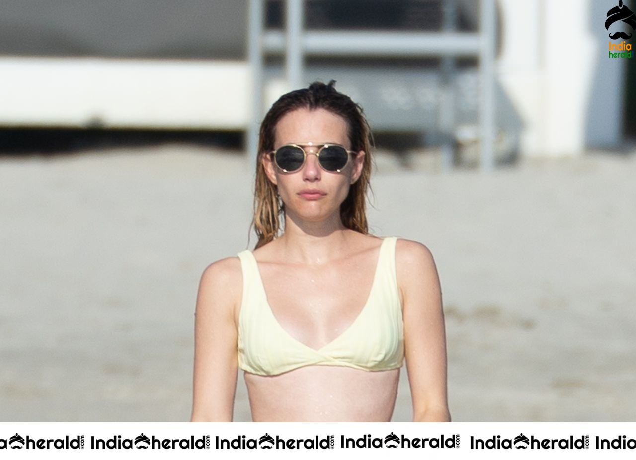 Emma Roberts in Bikini at the beach in Punta Mita Set 2