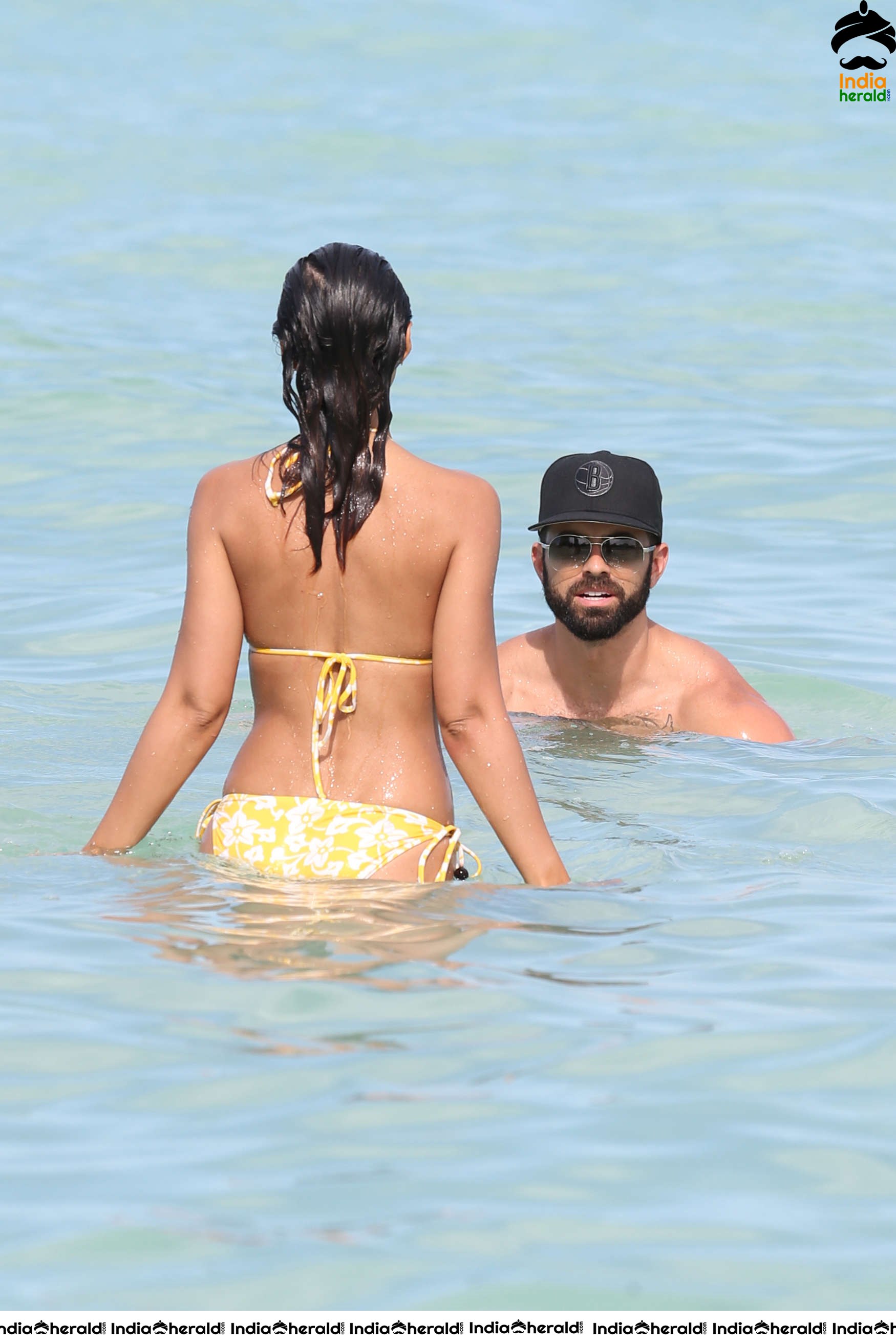 Emmanuelle Chriqui Caught in Bikini at a Beach Set 1