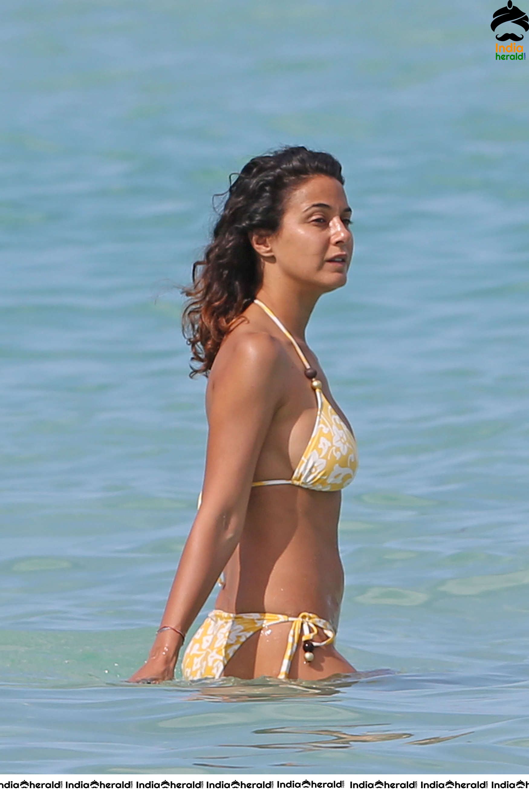 Emmanuelle Chriqui Caught in Bikini at a Beach Set 3