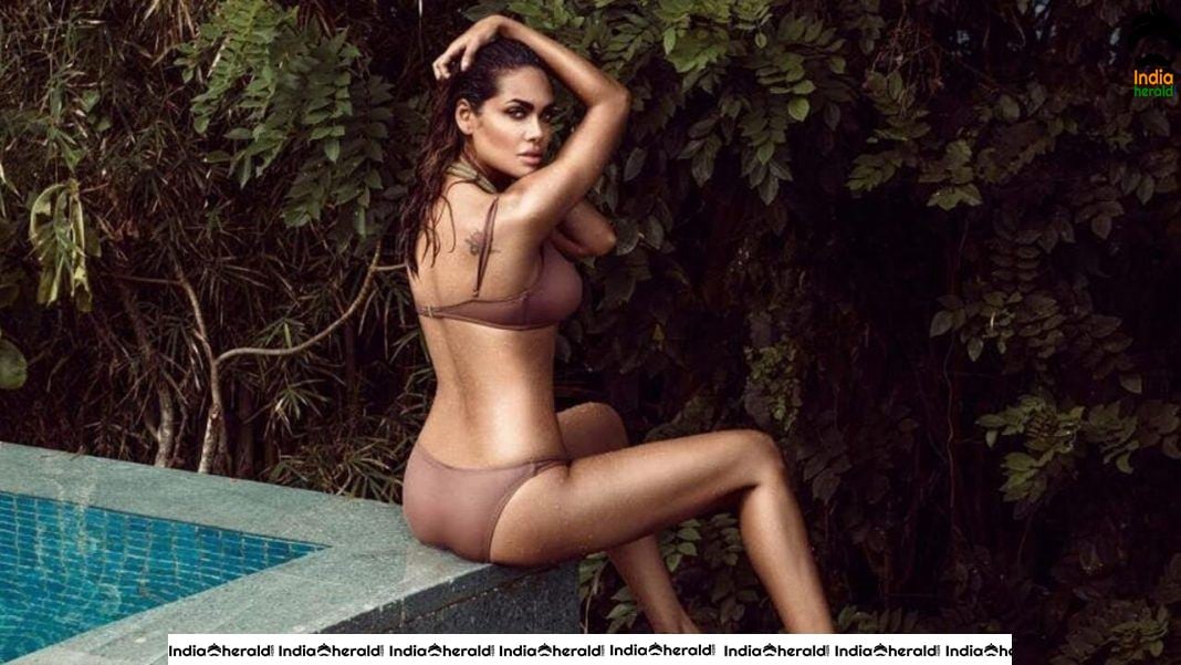 Esha Gupta Hot Exposing Photos in Bra and Undies kinda Bikini Set 2