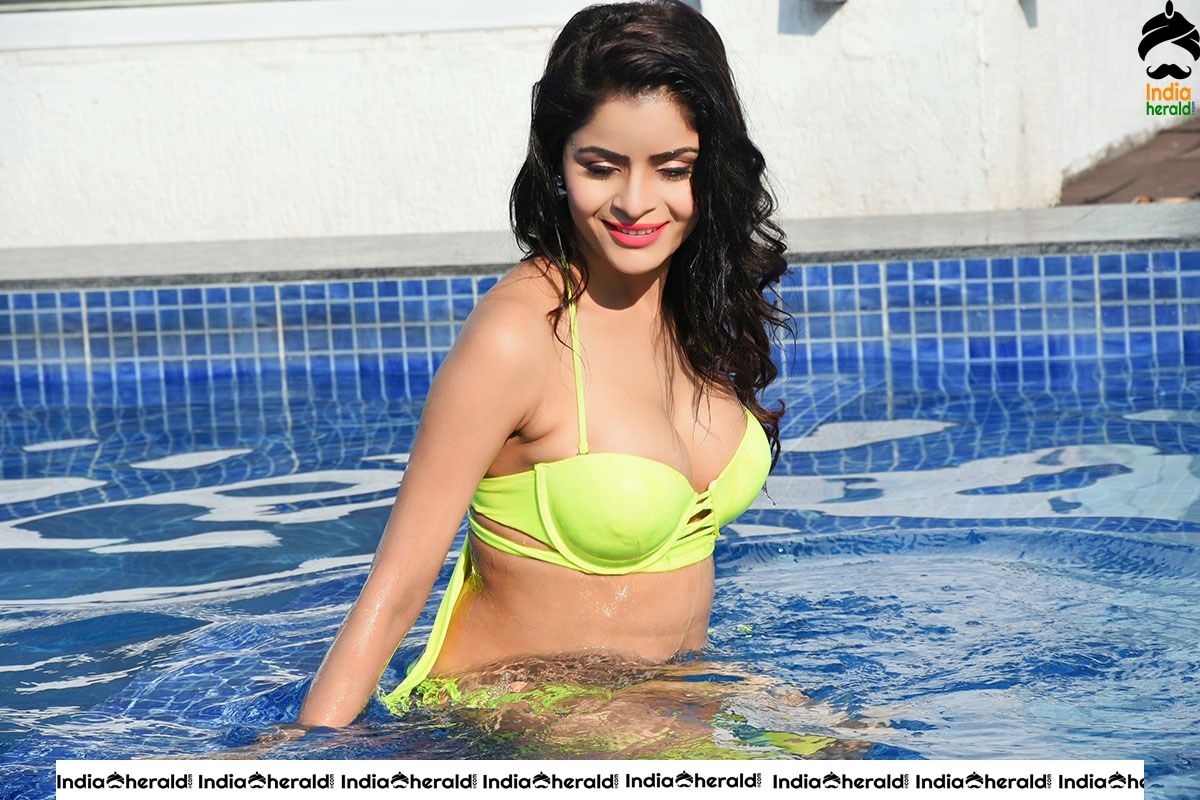 Gehena Vasisth Exposing in Two Piece Bikini Hot Photos Set 1